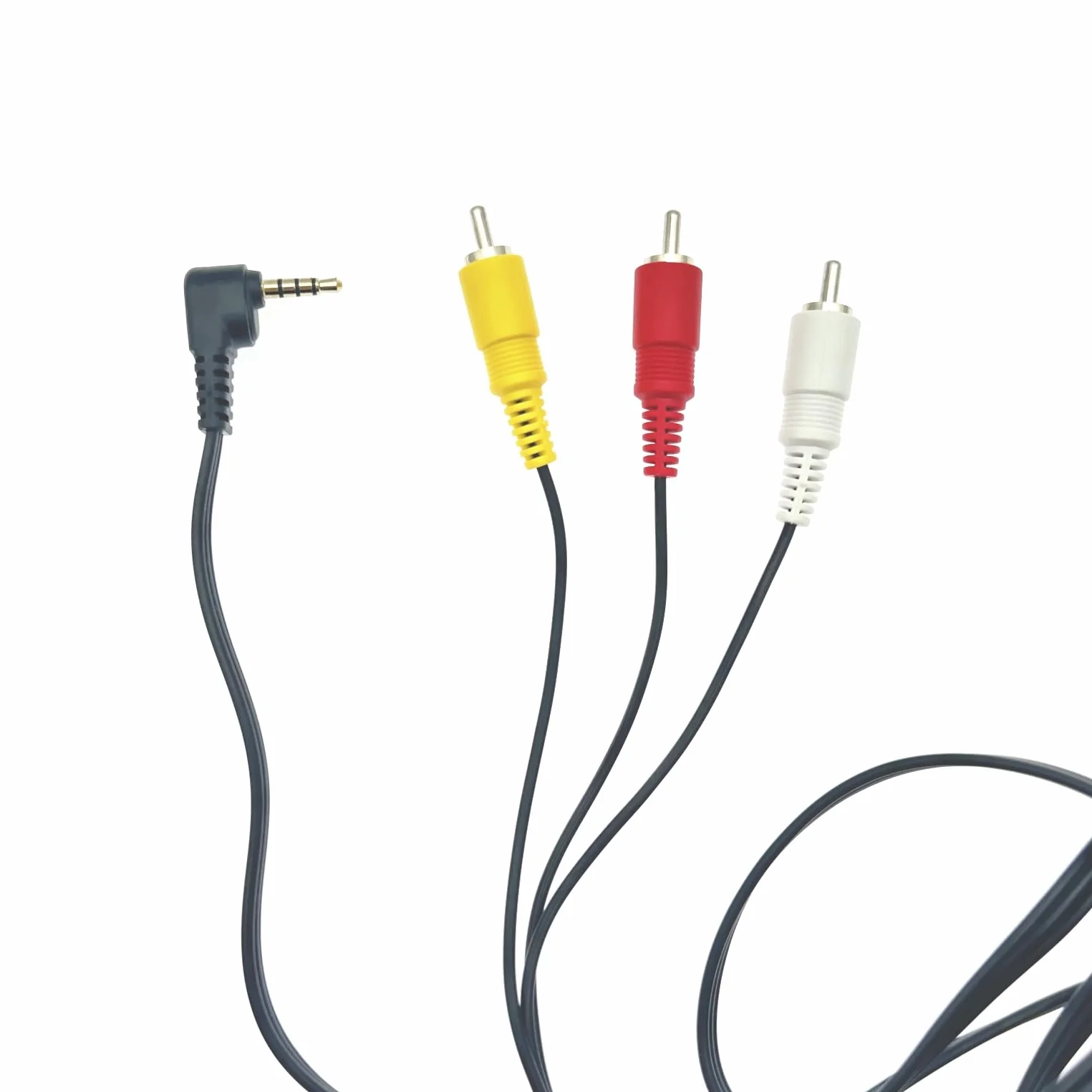 JZK 3.5mm Mâles à 3 RCA mâle câble audio stéréo visuel de remplacement, câble d'entrée vidéo, connecteur vidéo et audio stéréo, câble AV pour caméscopes, téléviseurs, caméras.