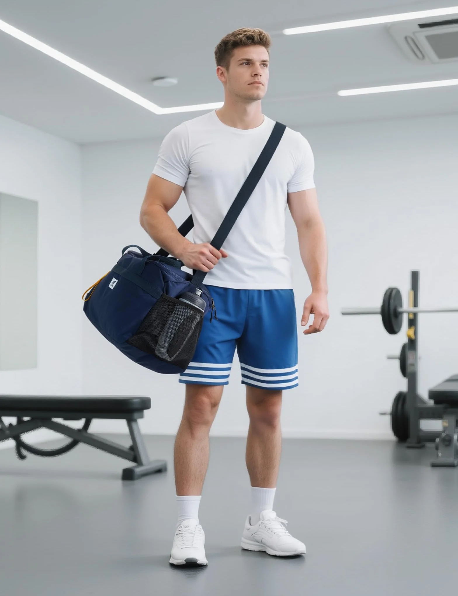 SKYSPER 35L Sac de Sport avec Compartiment à Chaussures et Compartiment Humide