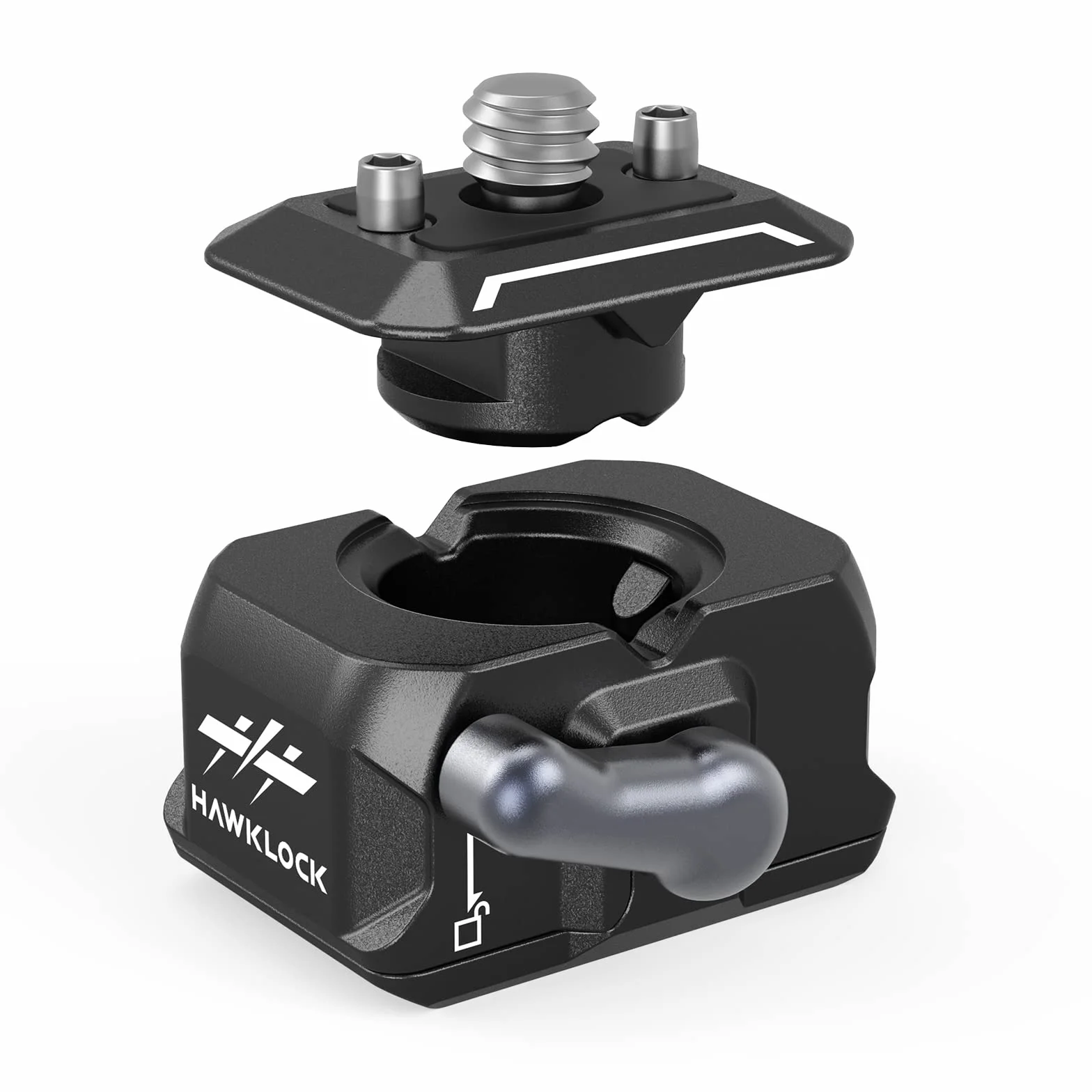 SMALLRIG Mini Plaque à Dégagement Rapide avec Vis 1/4", HawkLock Drop-in QR Plate Camera Mount pour Canon pour Sony pour Trépied, Monopode, Caméscope, Lumière LED, Caméra d'action, Moniteur - 3513C