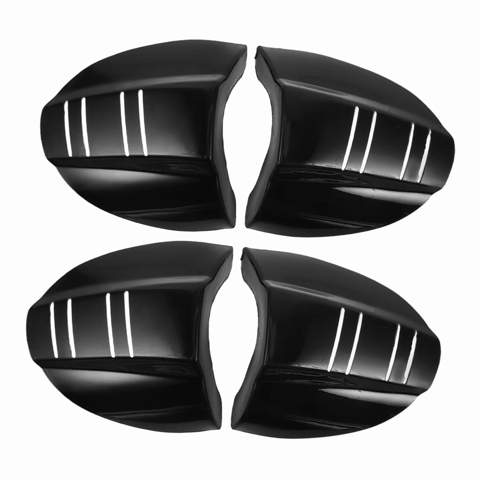 Ailes De Protection Pour Lunettes Écrans De Sécurité TPU Black 4 Pièces