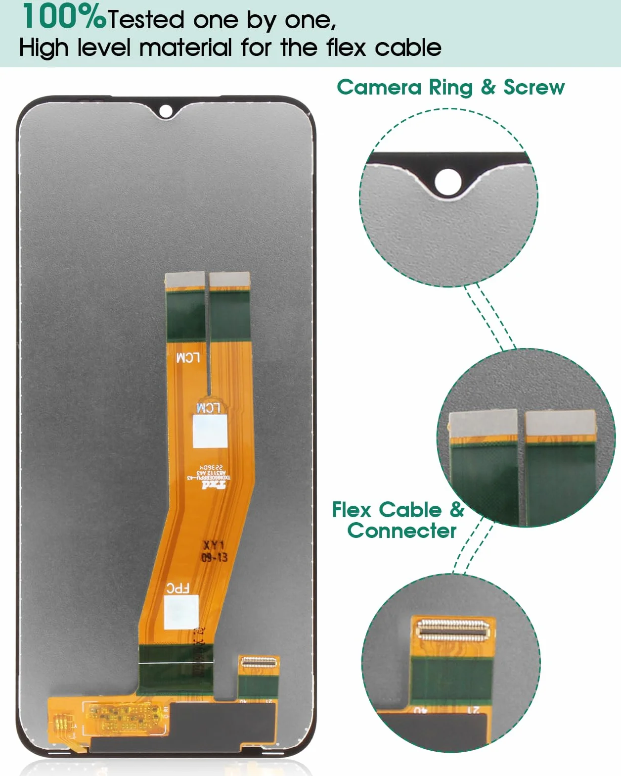 SRJTEK pour Samsung Galaxy A14 4G A145P 2023 Écran LCD de Remplacement SM-A145P SM-A145B SM-A145R Kit de réparation du numériseur Tactile (Noir, sans Cadre)