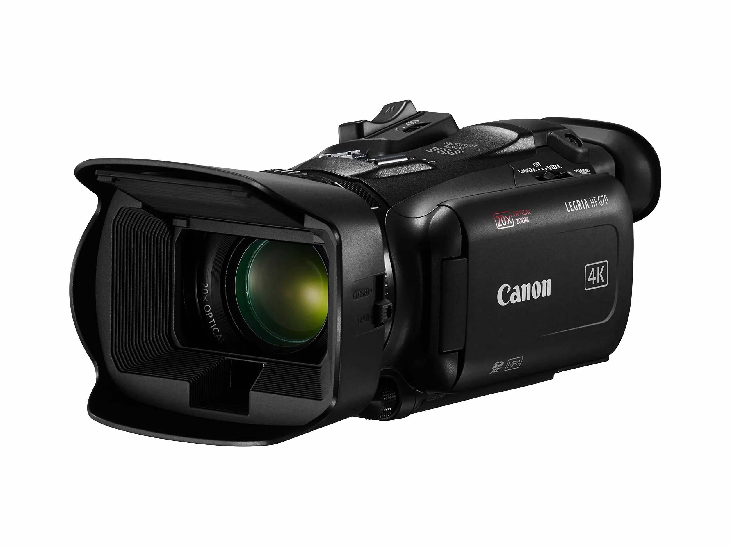 Canon LEGRIA HF G70 Camescope 4K Full HD UHD Zoom 20x écran LCD 3,5 Pouces 2 Slots SD Noir