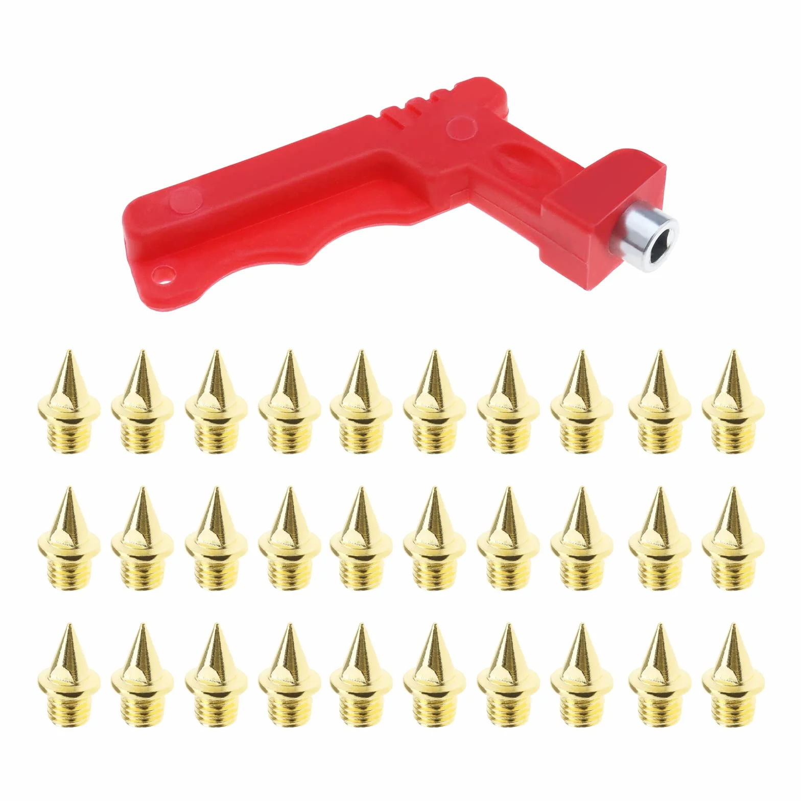 Crampons de rechange en acier 7 mm pour chaussures de sport longues pistes Doré