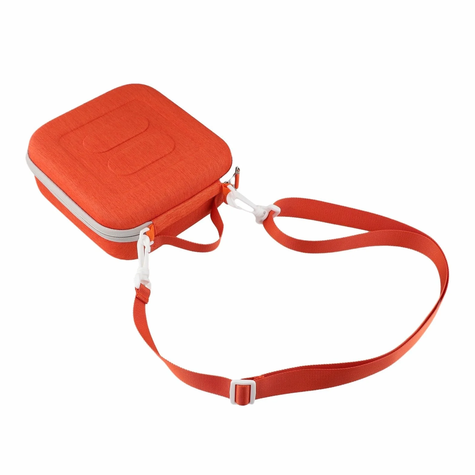 Étui de voyage avec protection EVA et sangle réglable pour Yoto Mini édition 2024 Sécurité et portabilité pour accessoires audio (Orange)