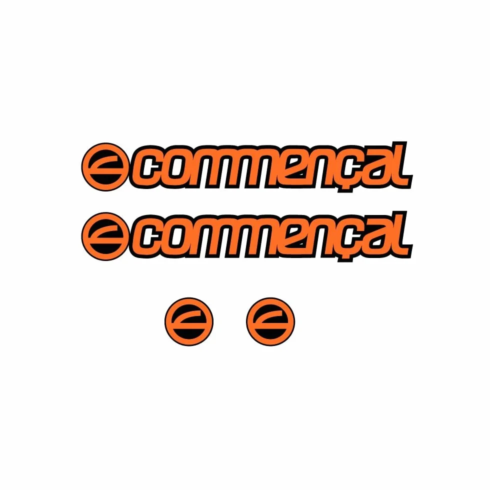 Pegatinas cuadro bici Commencal logos