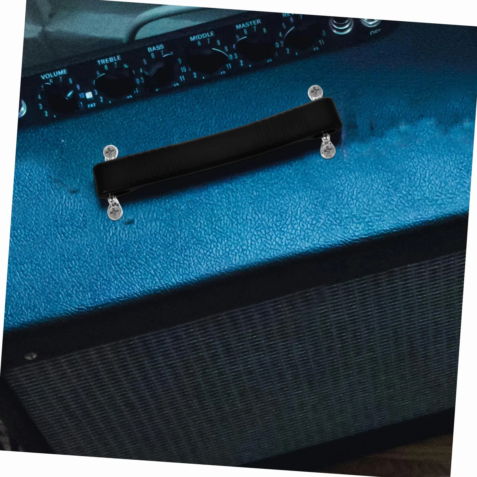 Angoily Poignée De Sangle D’amplificateur en Caoutchouc pour Haut-Parleur, Accessoire Léger Et Robuste, Usage Extérieur, Compatible Guitare Et Enceinte, Couleur Noire, Taille Moyenne