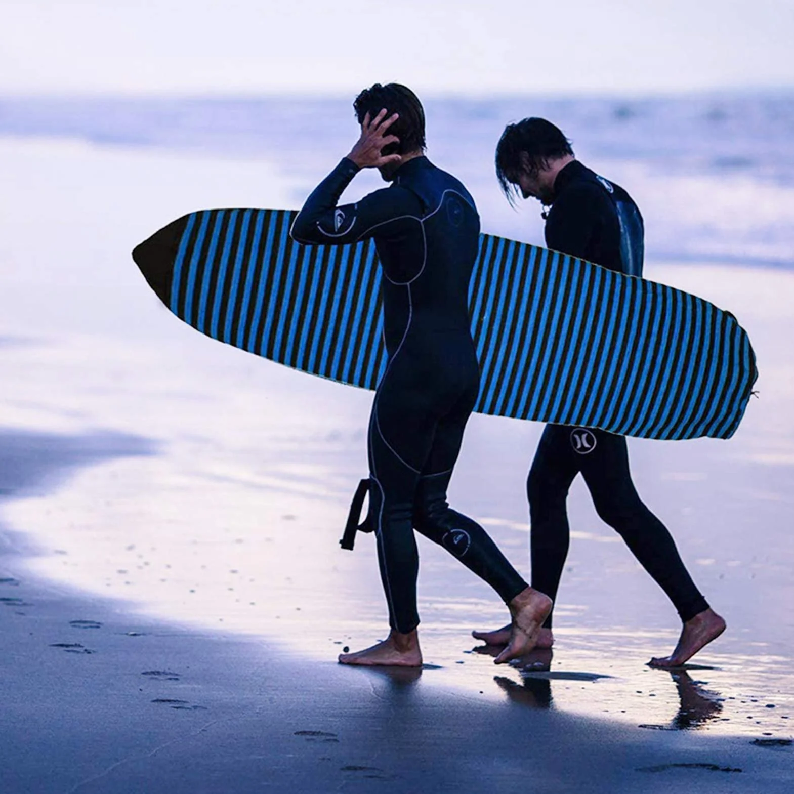 Housse de chaussette de surf extensible à séchage rapide avec cordon de serrage