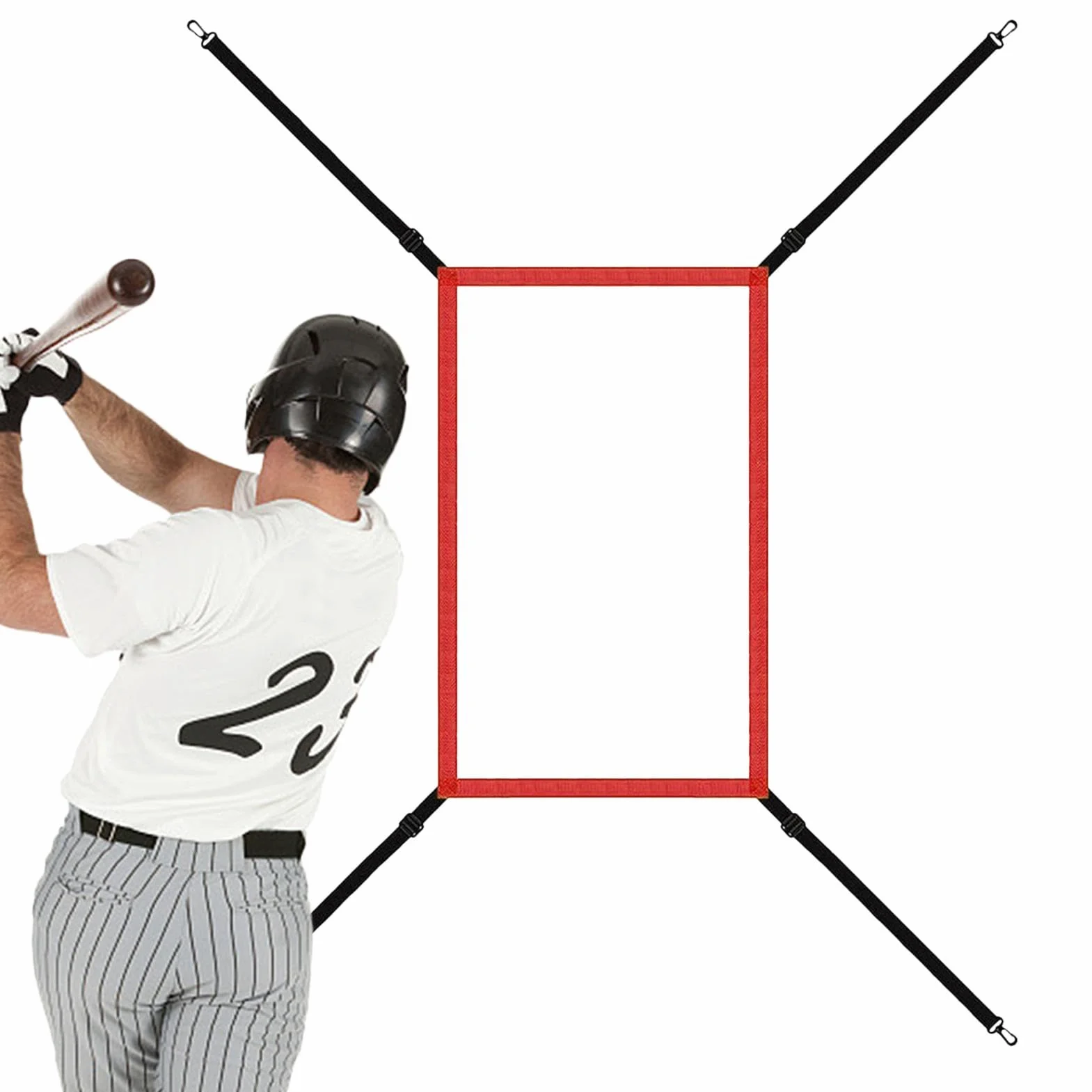 Cible de pitching Net Strike Zone – Filet d'entraînement baseball softball avec sangle de fixation