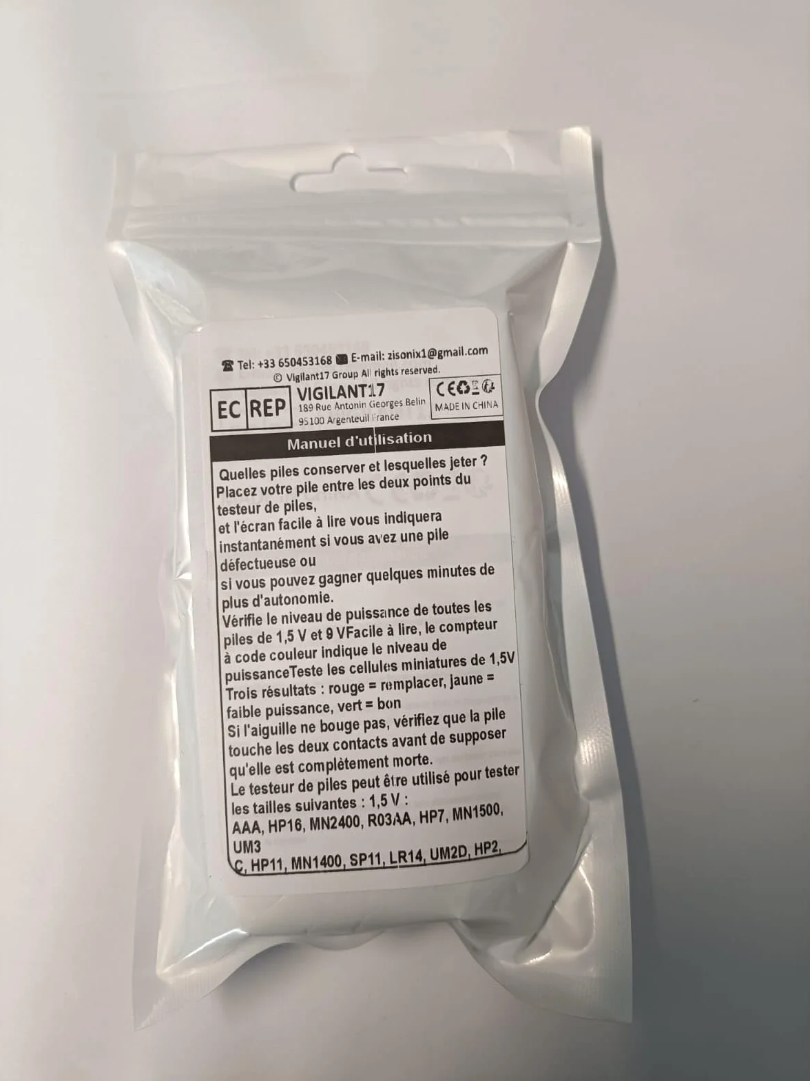 Testeur de Piles Universel BT-168D Numérique pour AA AAA C 9V Bouton