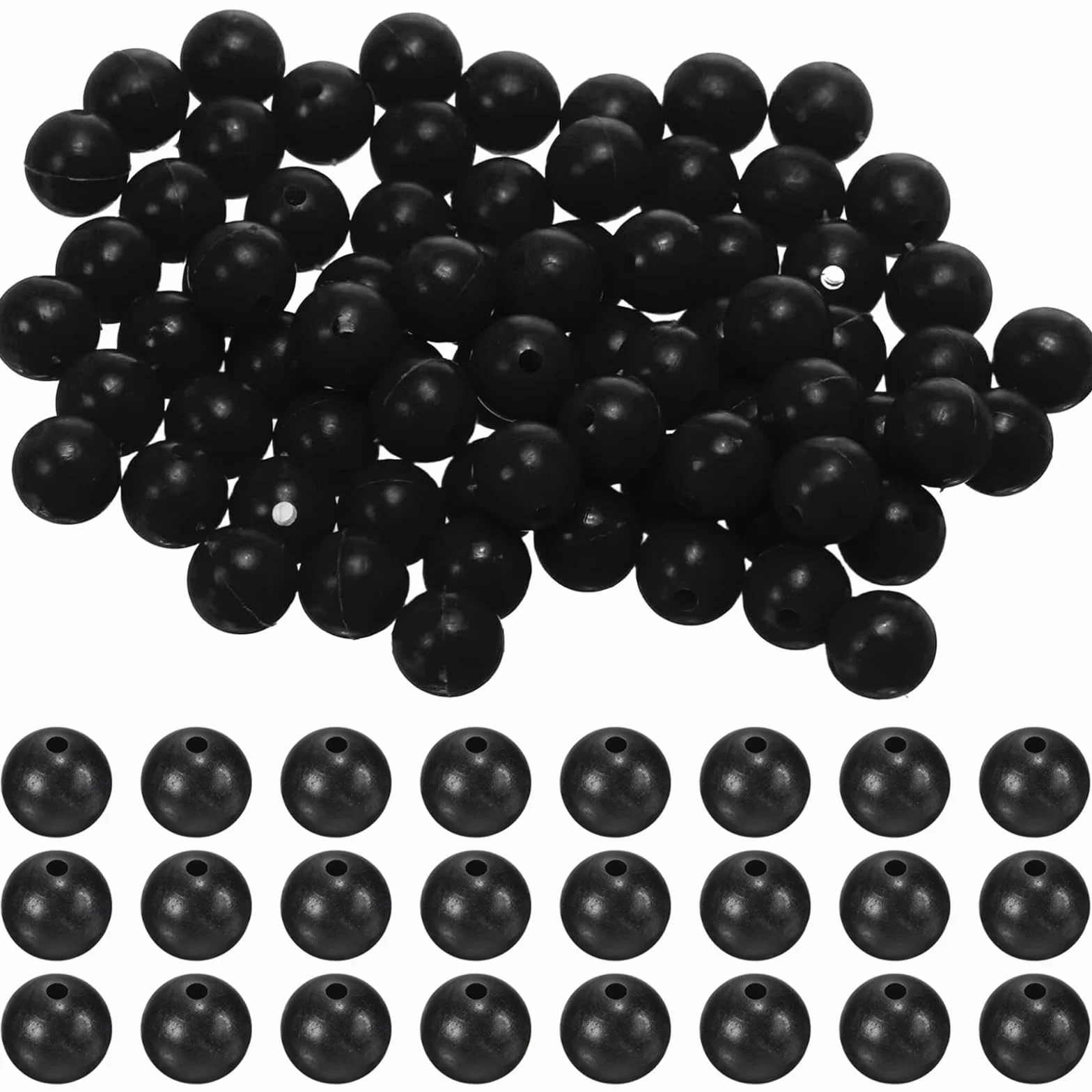 Perles en Caoutchouc 5mm Souple pour Pêche à la Carpe, Accessoires Float Rig pour Eau Douce et Salée