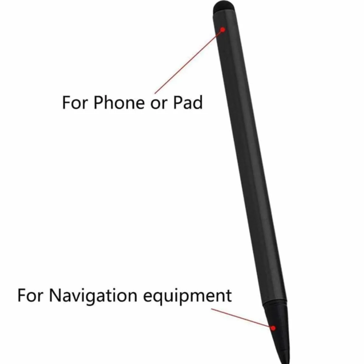 Stylets Noirs Universels à Pointe Fine Lot de 3 pour Écrans Tactiles