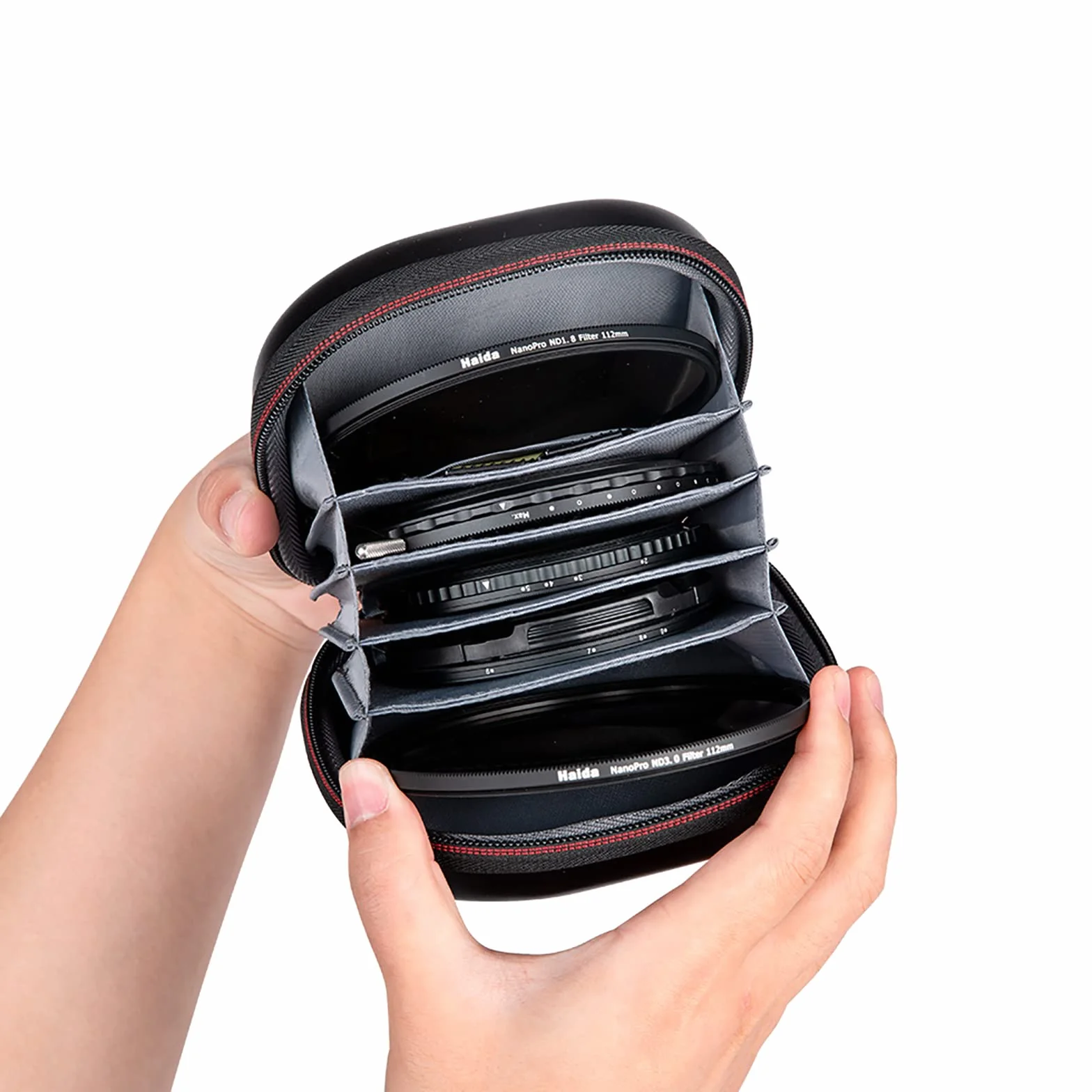 Haida Housse pour Filtres Rond - Pochette pour 5 Filtres jusqu'à 82mm