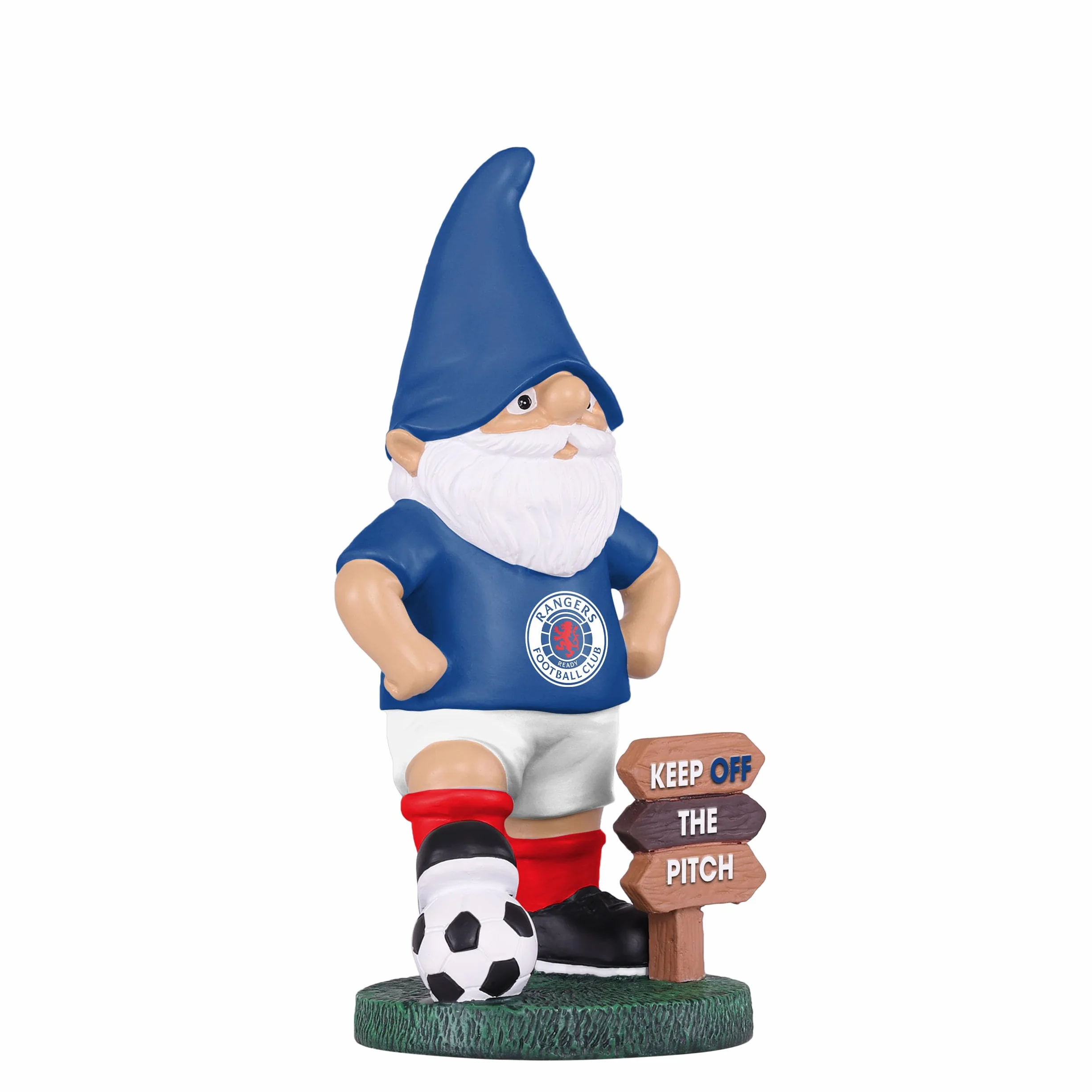 FOCO Nain de Jardin Officiel Rangers FC Keep Off The Pitch