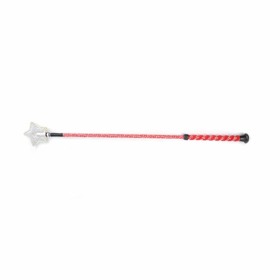 Cravache d'équitation en forme d'étoile Rose 25.5in