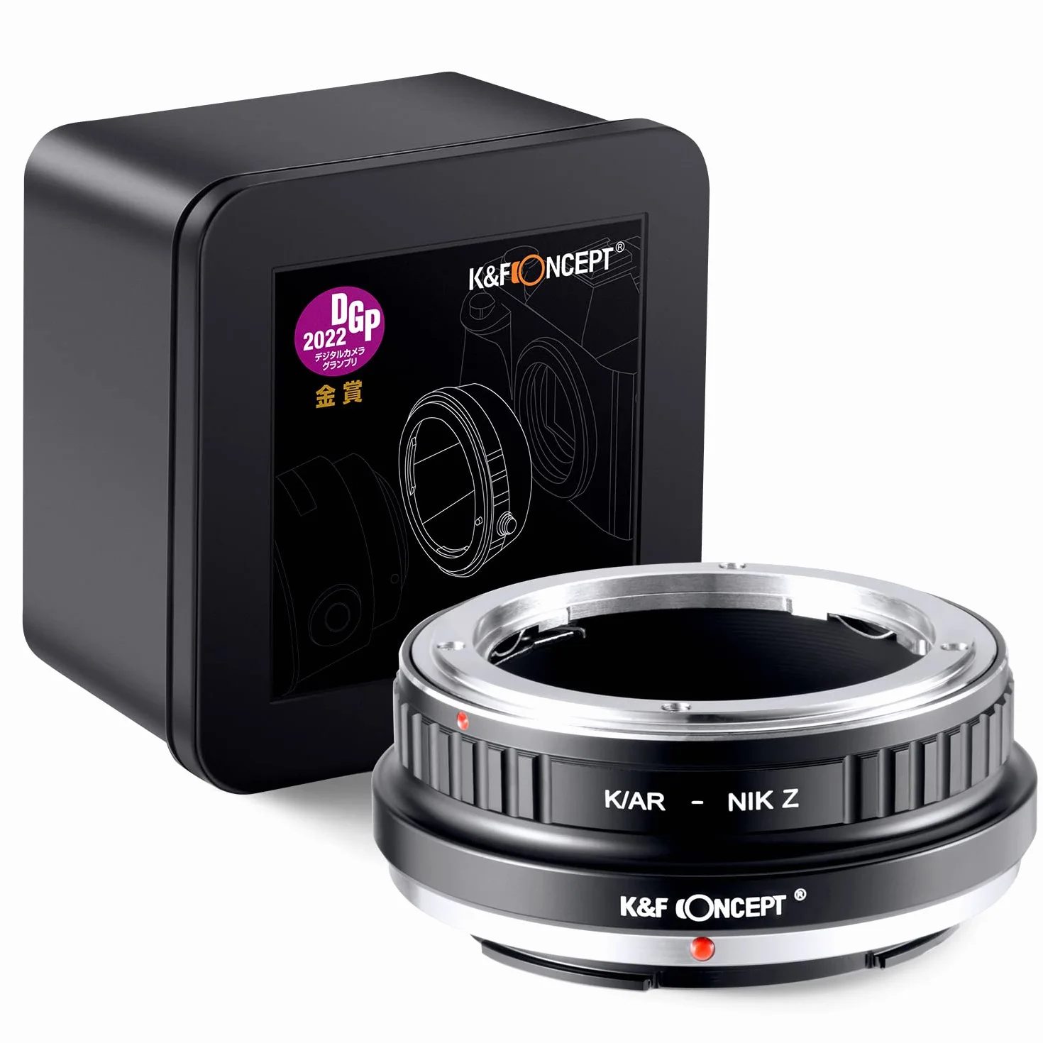 K&F CONCEPT Bague d'adaptation Manuelle Compatible avec Utiliser Objectifs Konica Auto-Reflex (AR) SLR sur Appareils Photo compatibile Con Nikon Z de Version IV K/AR-NIK Z
