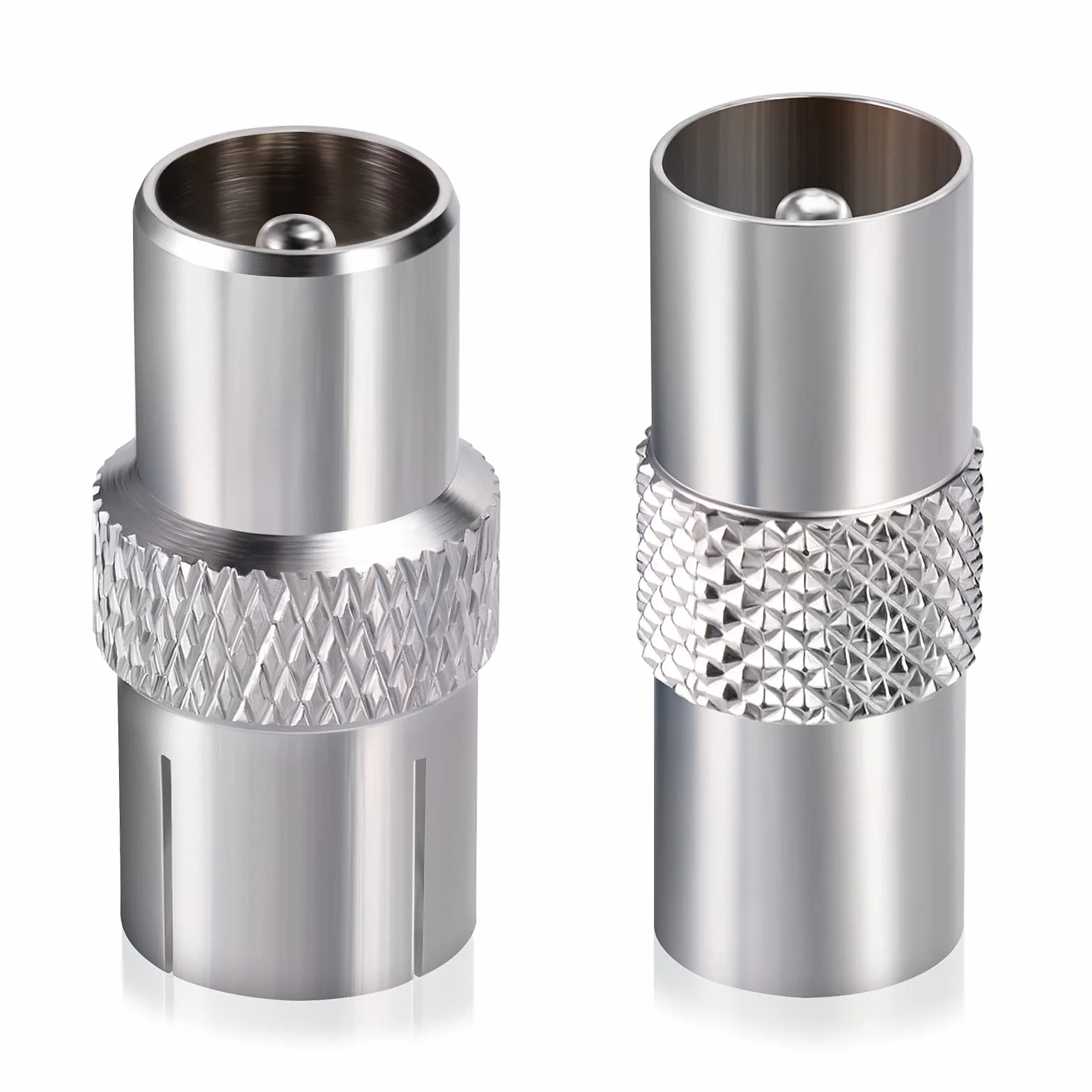 Bingfu Adaptateur Antenne TV Mâle et TV Mâle à Femelle Câble Coaxial Connecteur RF 75 ohm pour Système Audio Radio FM