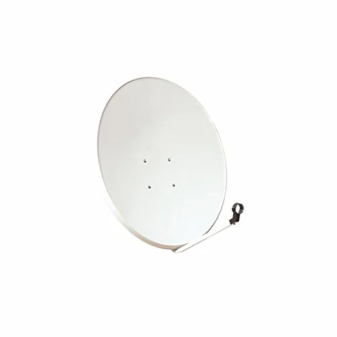 Système satellite parabolique 80 cm acier LNB Twin 2 récepteurs HD protection intempéries