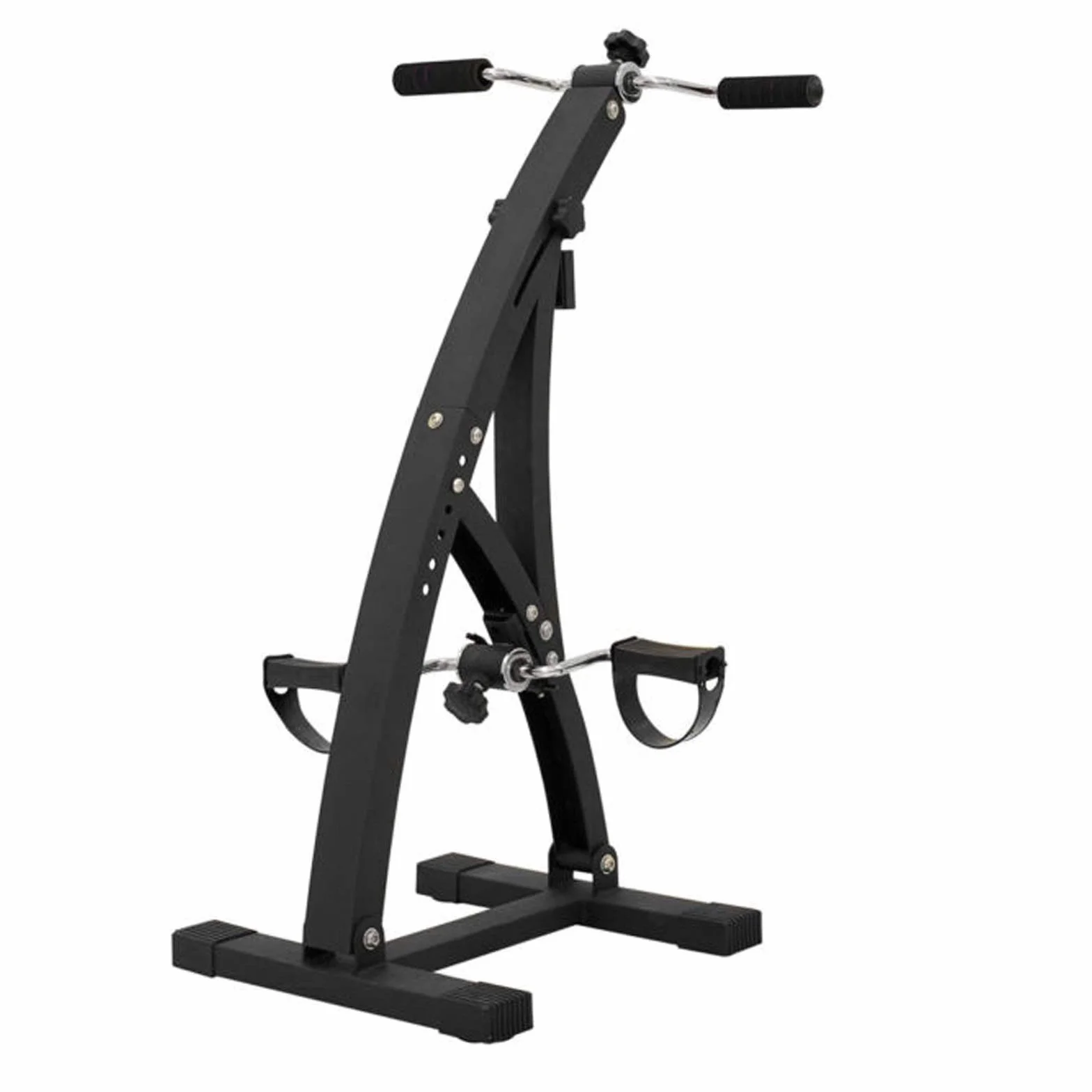 FMMD408N Mini Vélo de Gymnastique Passive Double Cycle Pédalier Bras Jambes Rééducation Home Gym Noir