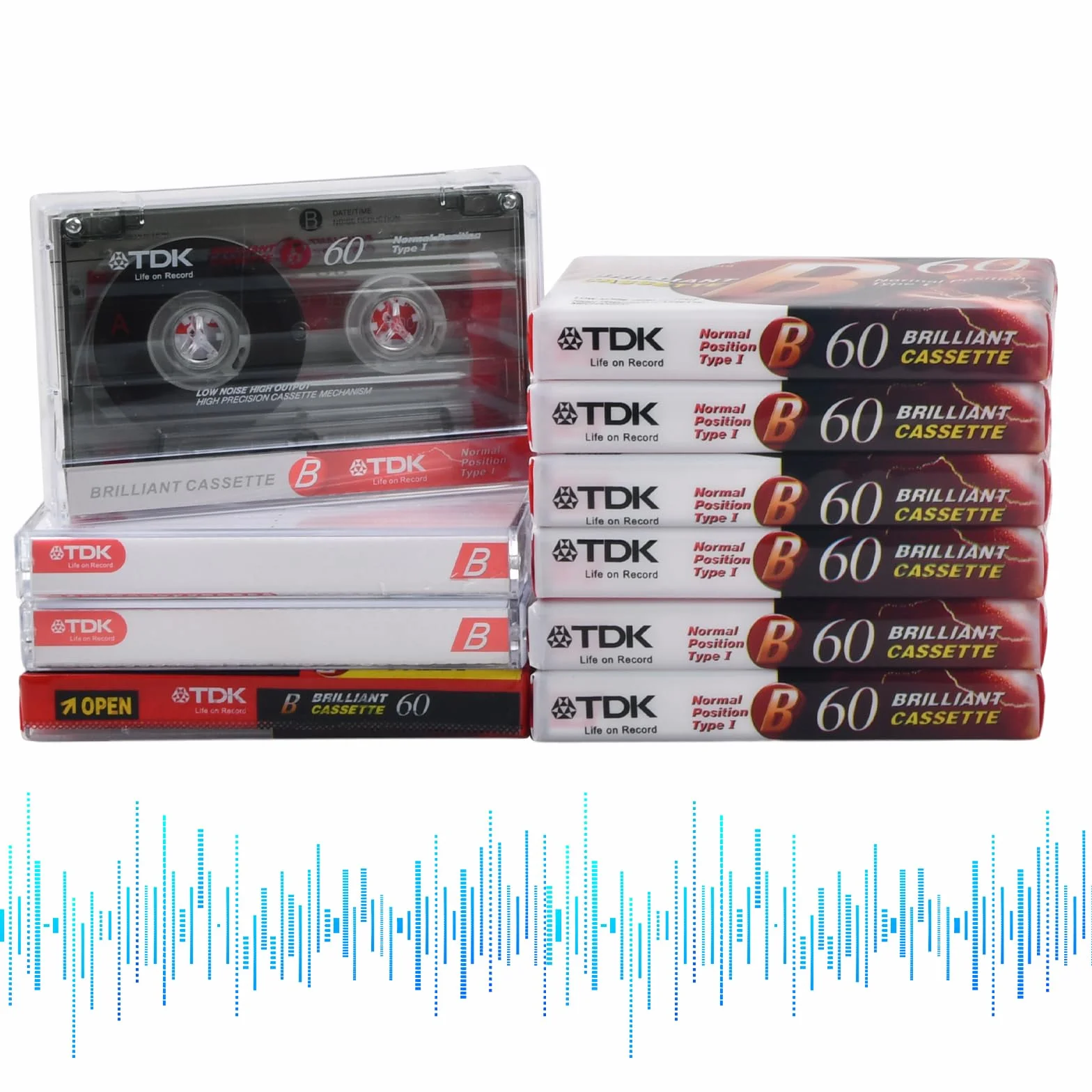 Cassettes Audio Vierges Haute Performance Faible Bruit pour Enregistrement Conférences Séminaires