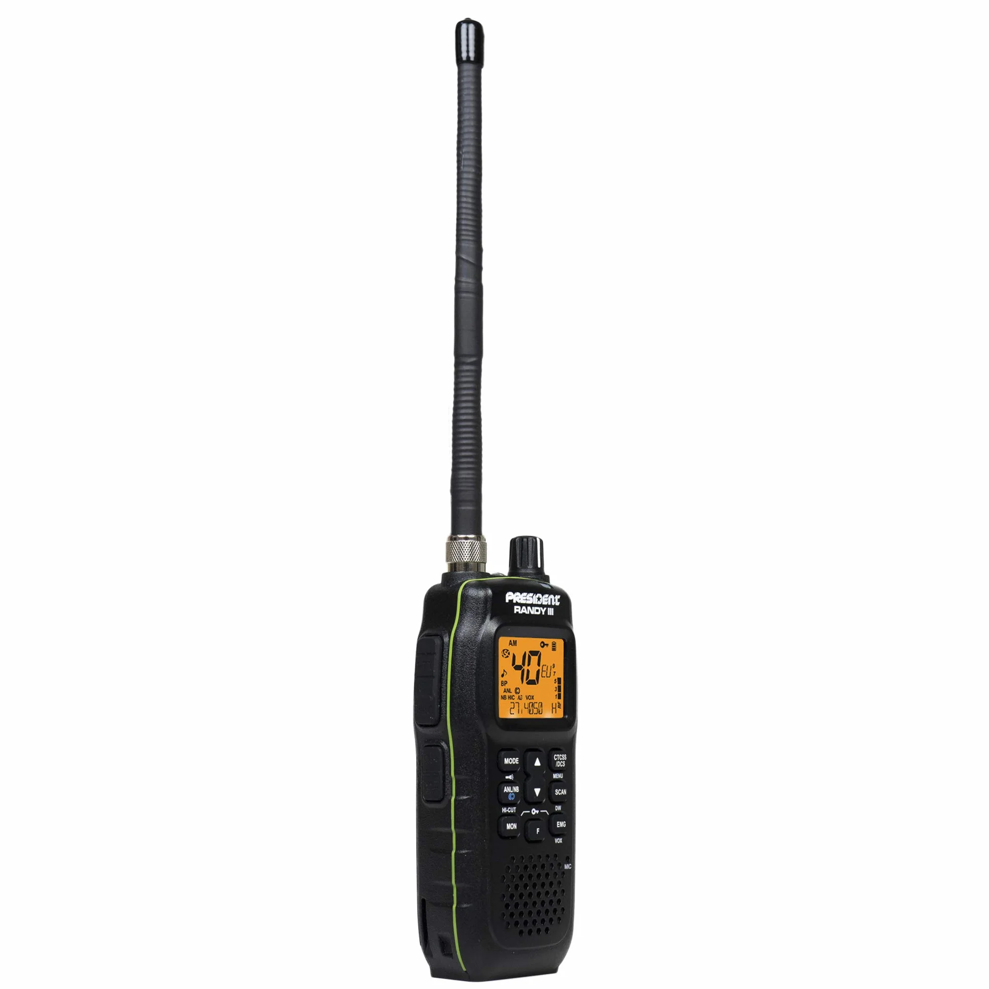 Président Randy-III Am/FM walkie CB 27 Batterie Lithium 1800 mAh