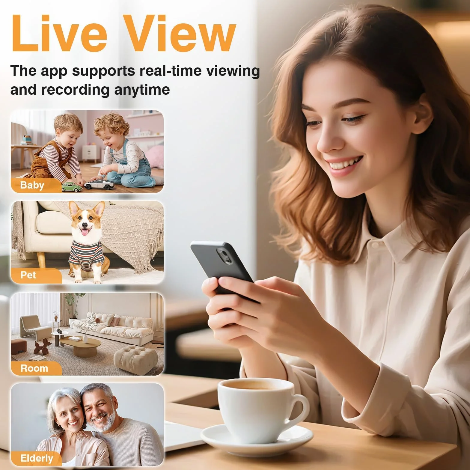 Mini Caméra Espion sans Fil WiFi Bluetooth 2K Surveillance Intérieure Extérieure Vision Nocturne Détection Mouvement Enregistrement Distance