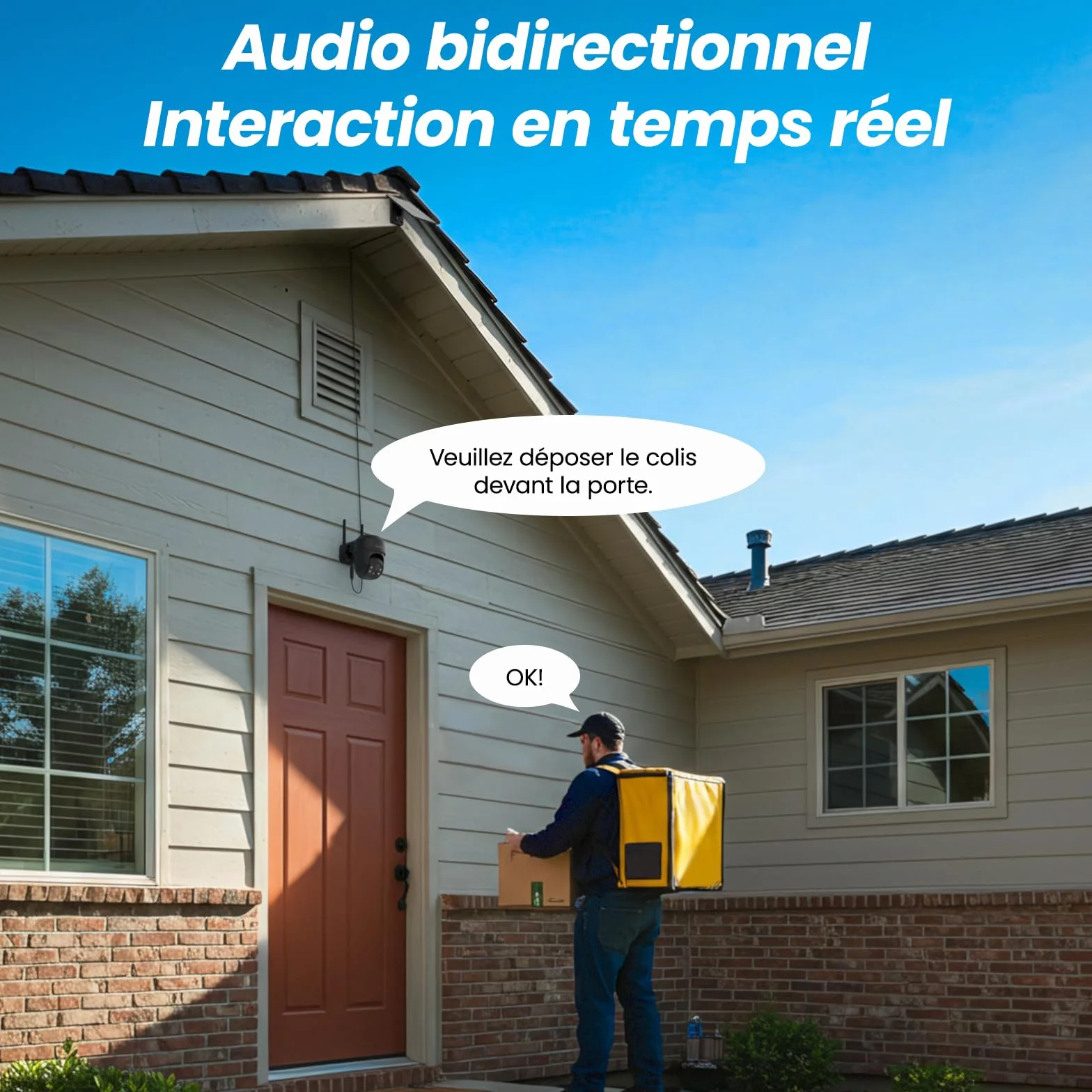 Cinnado Camera Surveillance WiFi Exterieure sans Fil - 2K Camera Exterieur sans Fil avec Panneau Solaire, 360° PTZ, Alerte Instantanée PIR, Vision Nocturne Couleur, Audio Bidirectionnel, B6 (Noire)