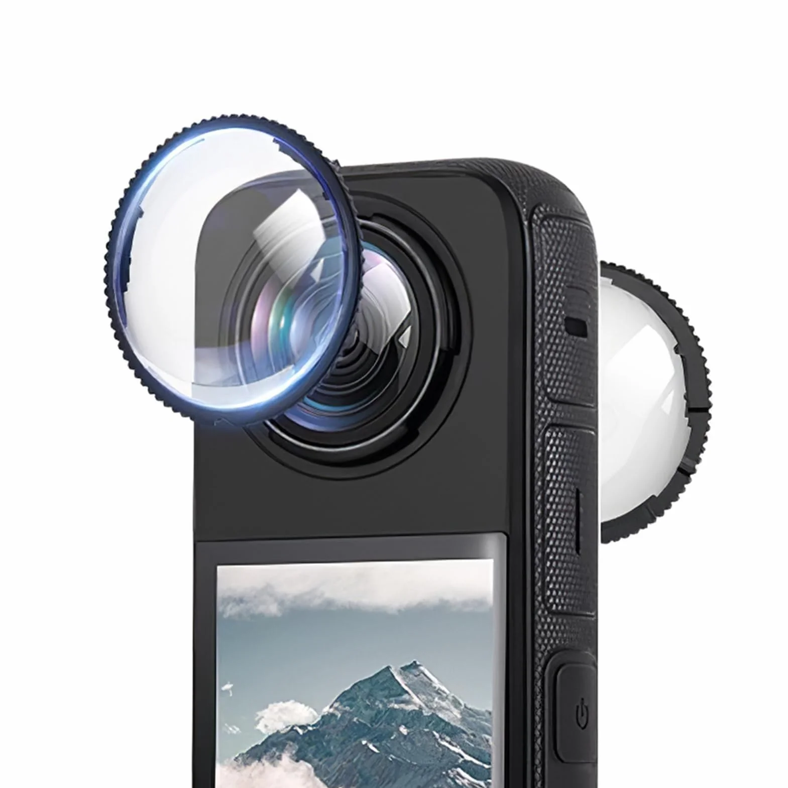 Insta360 X4 Protecteurs de Lentille Panoramique Verre Trempé Ultra-Clair Housse de Protection