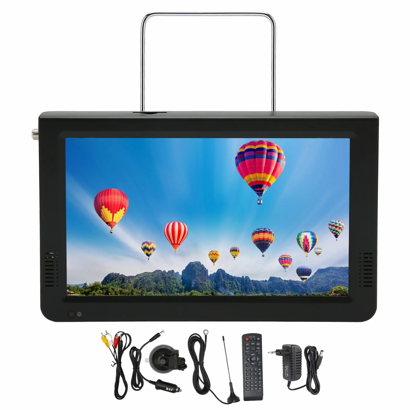 Télévision Numérique Portable 10 Pouces, 1080p ATSC Car TV Télévision Numérique Smart TV, TV Portable ATSC Télévision Numérique avec Batterie au Lithium Rechargeable, pour la