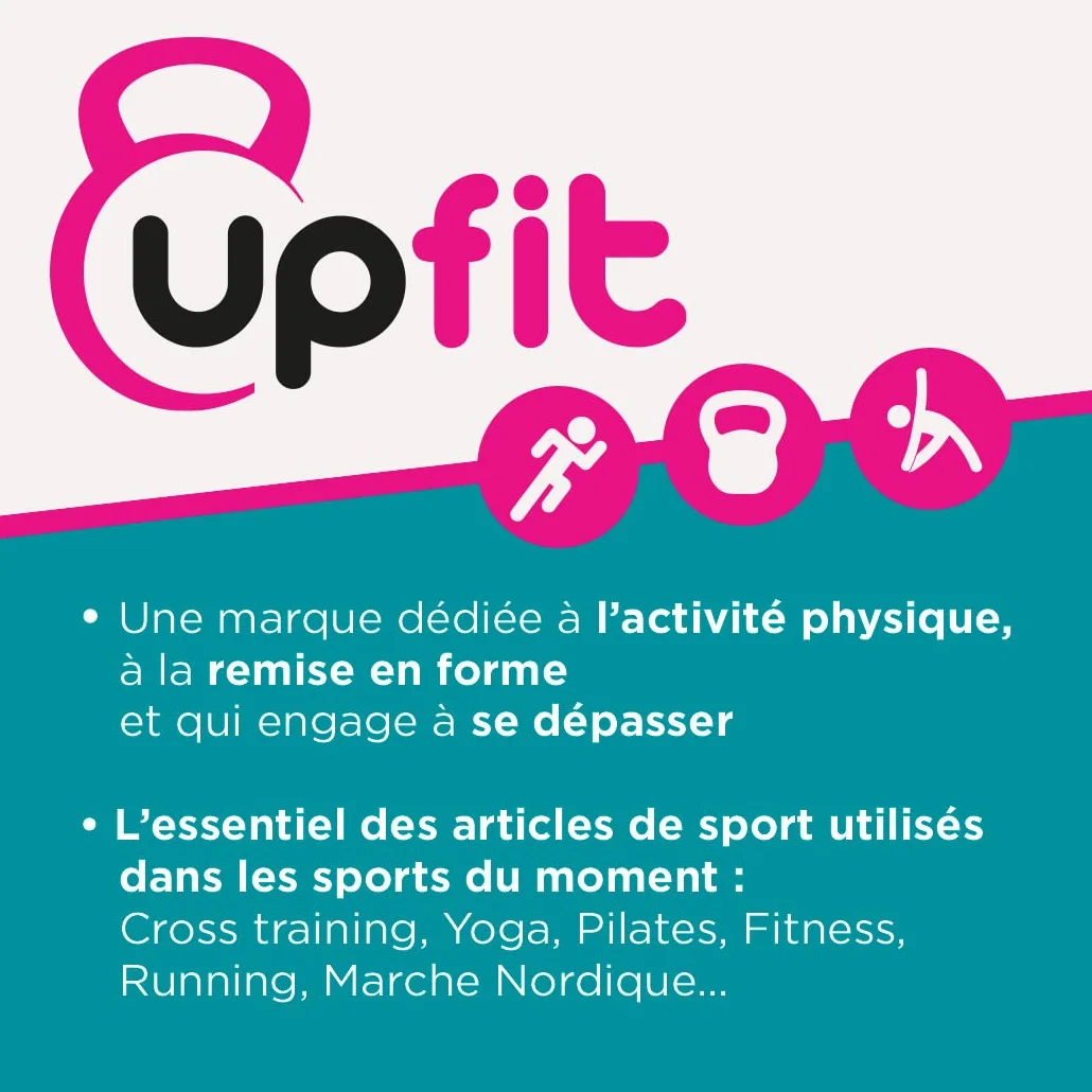 UPFIT Anneau de Pilates 35 cm Cercle d’Exercices avec 2 Poignées Confort PVC Résistant Bleu
