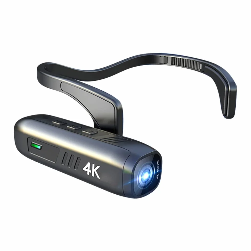 Andoer Caméra 4K 30 fps à fixation frontale WiFi portable avec objectif grand angle 120°