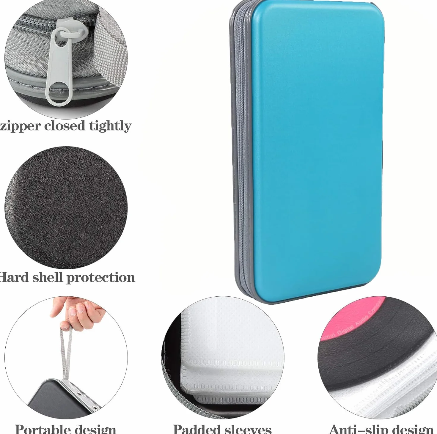 Les sacs CD, les sacs de rangement pour disques DVD, les de rangement pour CD pour la maison et les automobiles peuvent contenir 80 disques