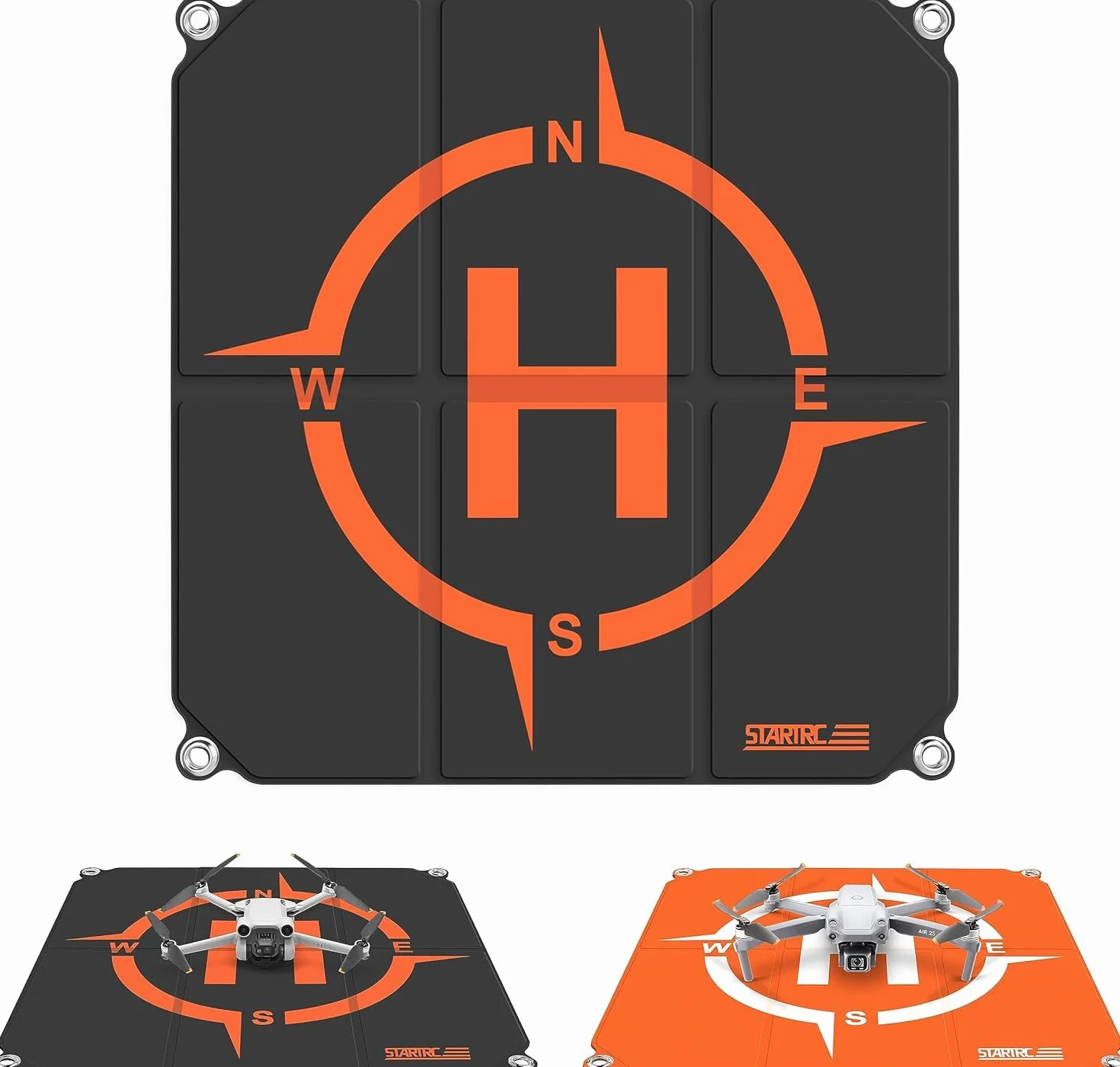STARTRC Drone Landing Pad,50cm(19”) RC Hélicoptère Piste Pliable d'atterrissage pour DJI Mini 4k/Mini 4 pro/Avata 2/Mini 3 Pro/Mini 2 SE/Mavic 3/Air 3/ Mavic Mini 2/Mavic Air 2/Mavic 2 /FPV Drone