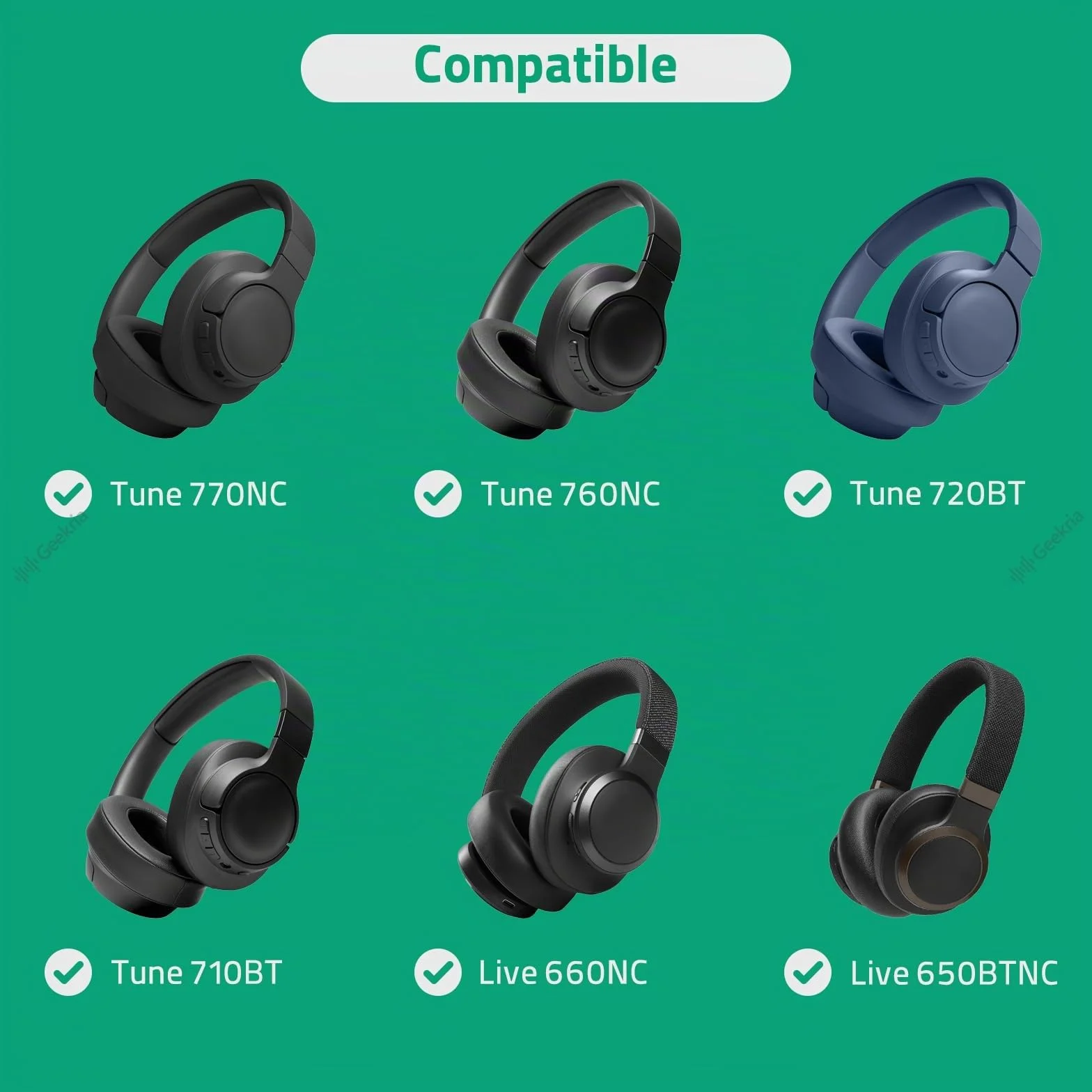GEEKRIA Câble audio compatible avec JBL 770NC/760NC, Live 660NC/500BT, casques Synchros S700/S500/E50BT, de 2,5 mm à 3,5 mm, cordon stéréo de rechange (4 ft/1,2 m)