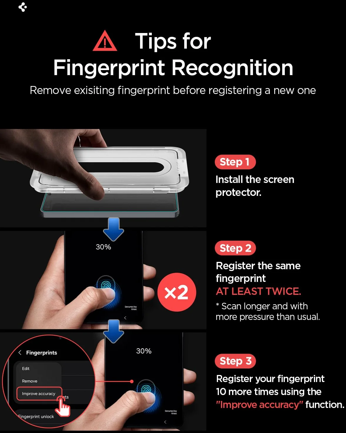 Spigen Glas.tR EZ Fit Pro Verre Trempé pour Galaxy S26 Ultra, 2 Pièces, Dureté 10H+, Résistant aux Rayures