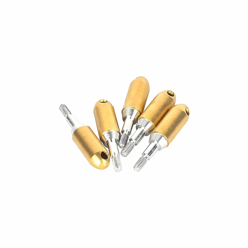 Sarini Têtes de tir à l'arc pointe de flèche sifflante en cuivre 6 pièces diamètre intérieur 6,2 mm