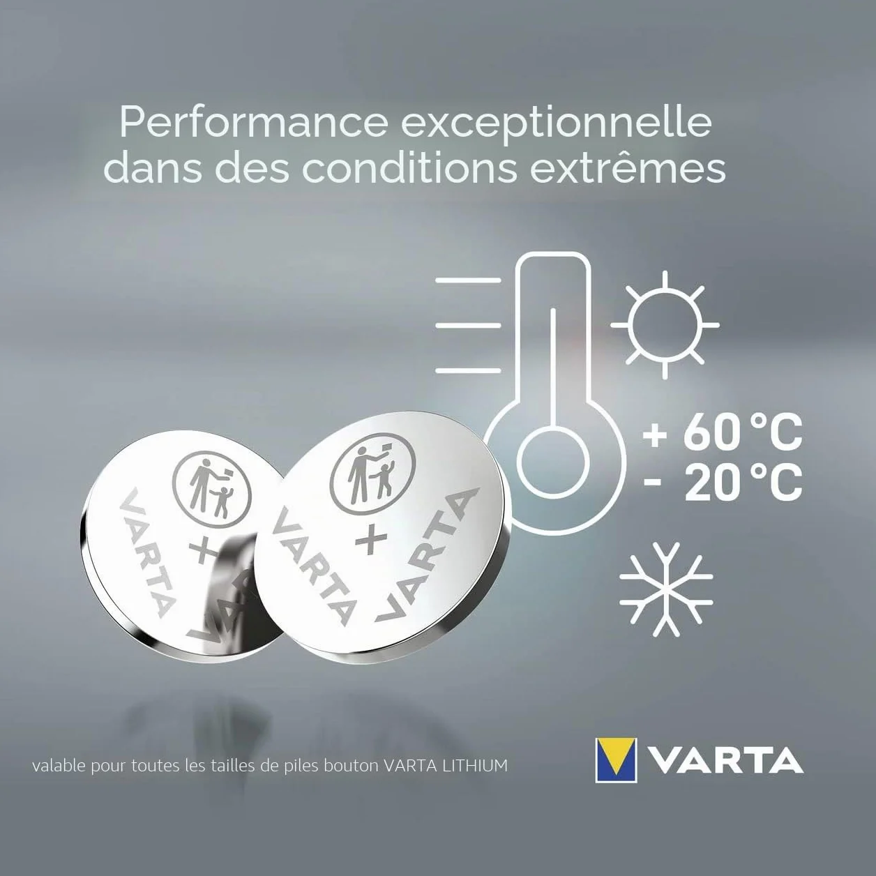 VARTA Piles Bouton CR2430, lot de 2, Lithium Coin, 3V, emballage sécurisé pour les enfants, pour petits appareils électroniques - clés de voiture, télécommandes, balances