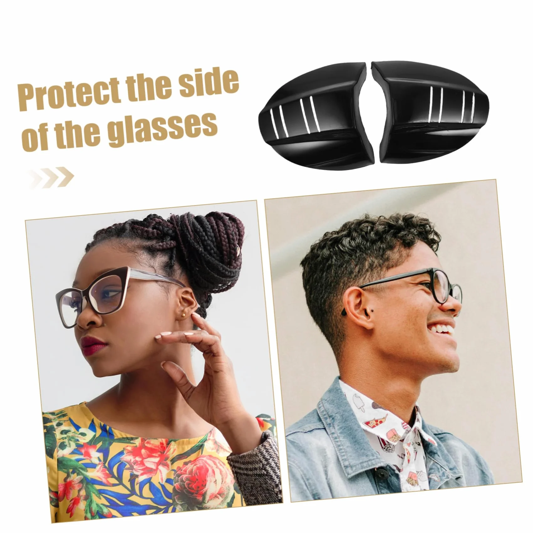 Lunettes de Sécurité TPU Noir Lot de 4 Pièces Gatuida Protection Latérale