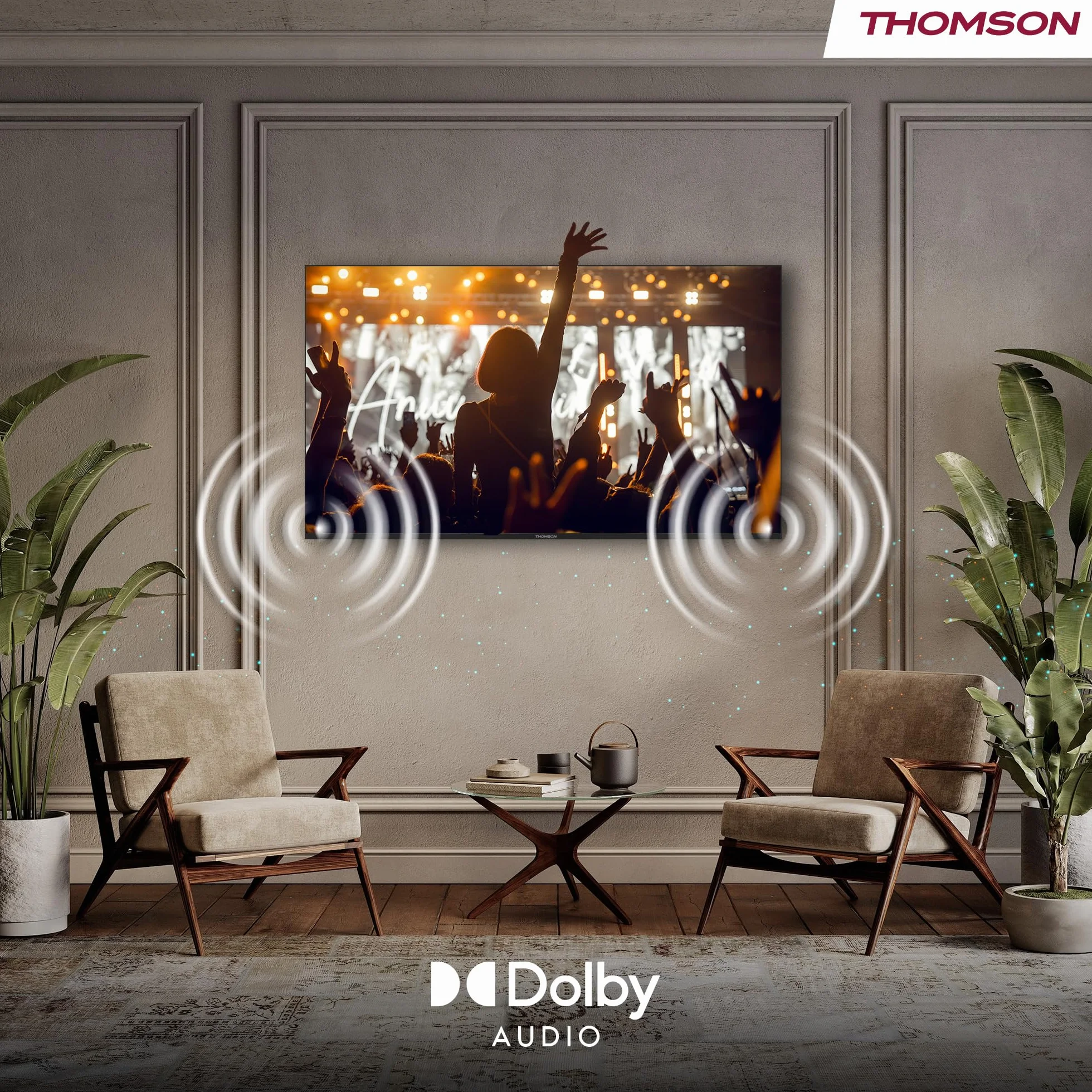 THOMSON 24 Pouces (60 cm) HD LED Smart TV, Wi-FI, Commande vocale, HDR10, Dolby Audio, Triple Tuner (Câble-Satellite-TNT), HDMI, USB, 1.5GB RAM, 8GB Flash – 24HT2S15