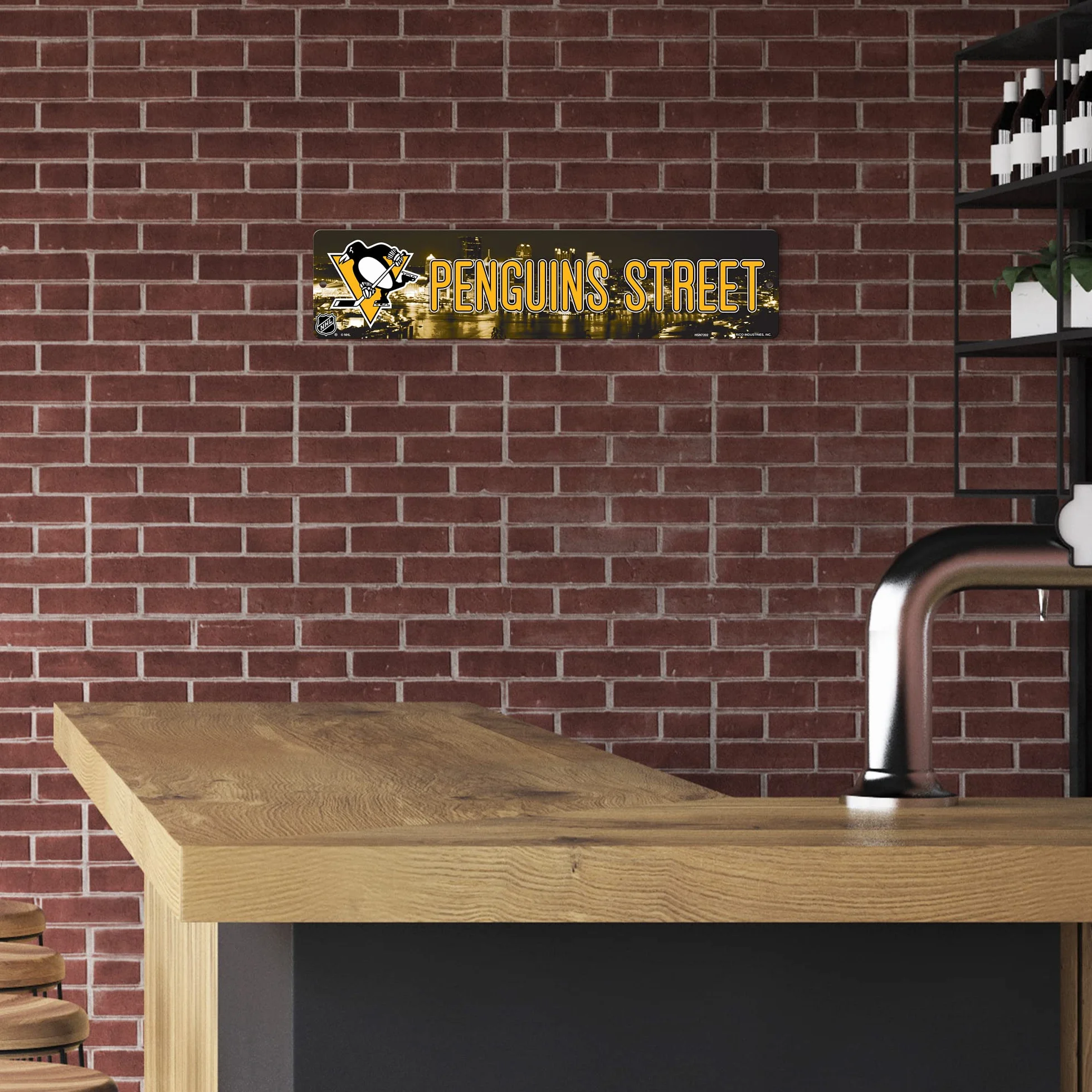 NHL Chicago Blackhawks Haute résolution Plaque de Rue Plastique