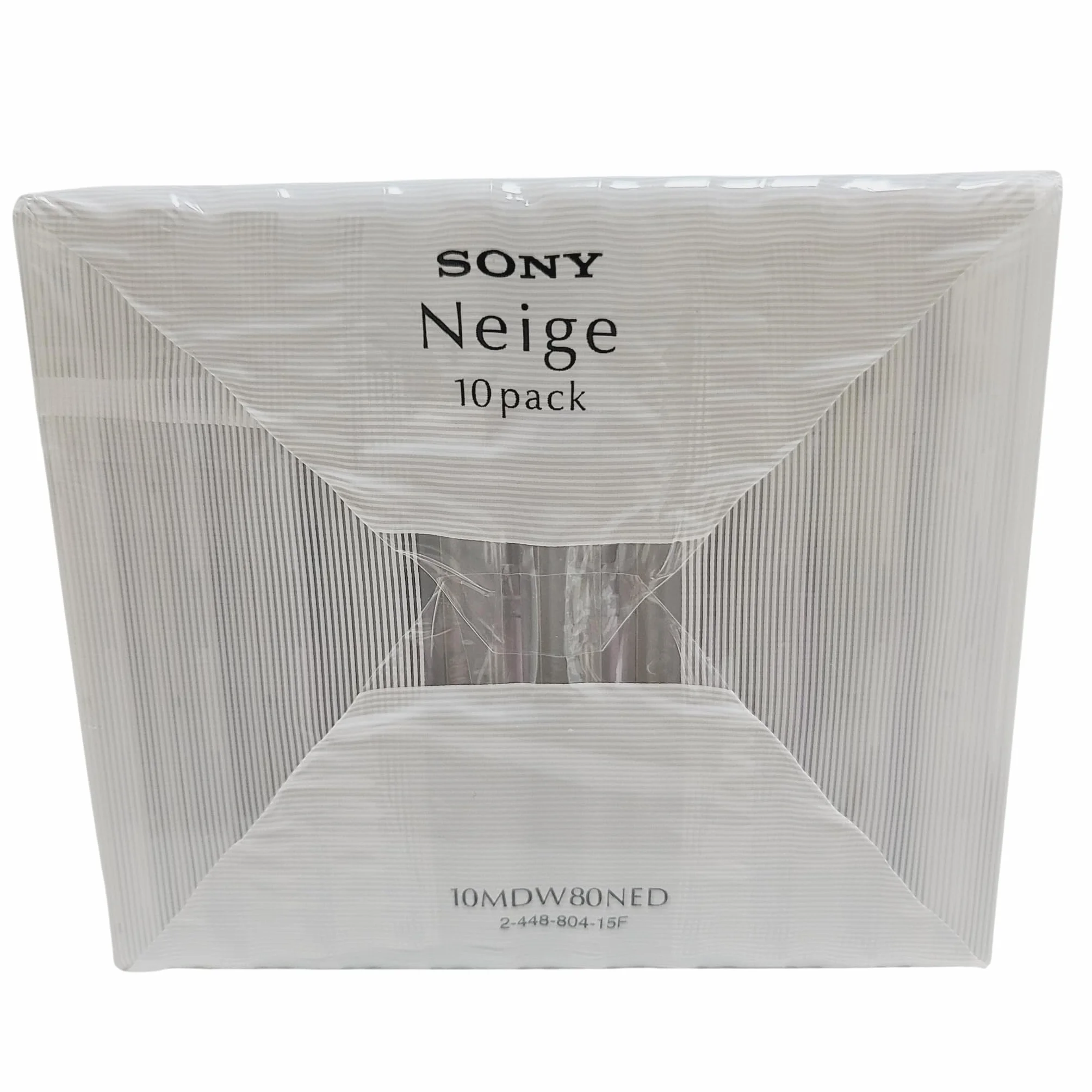 Sony Neige Lot de 10 MiniDisc Vierges enregistrables de 80 Minutes