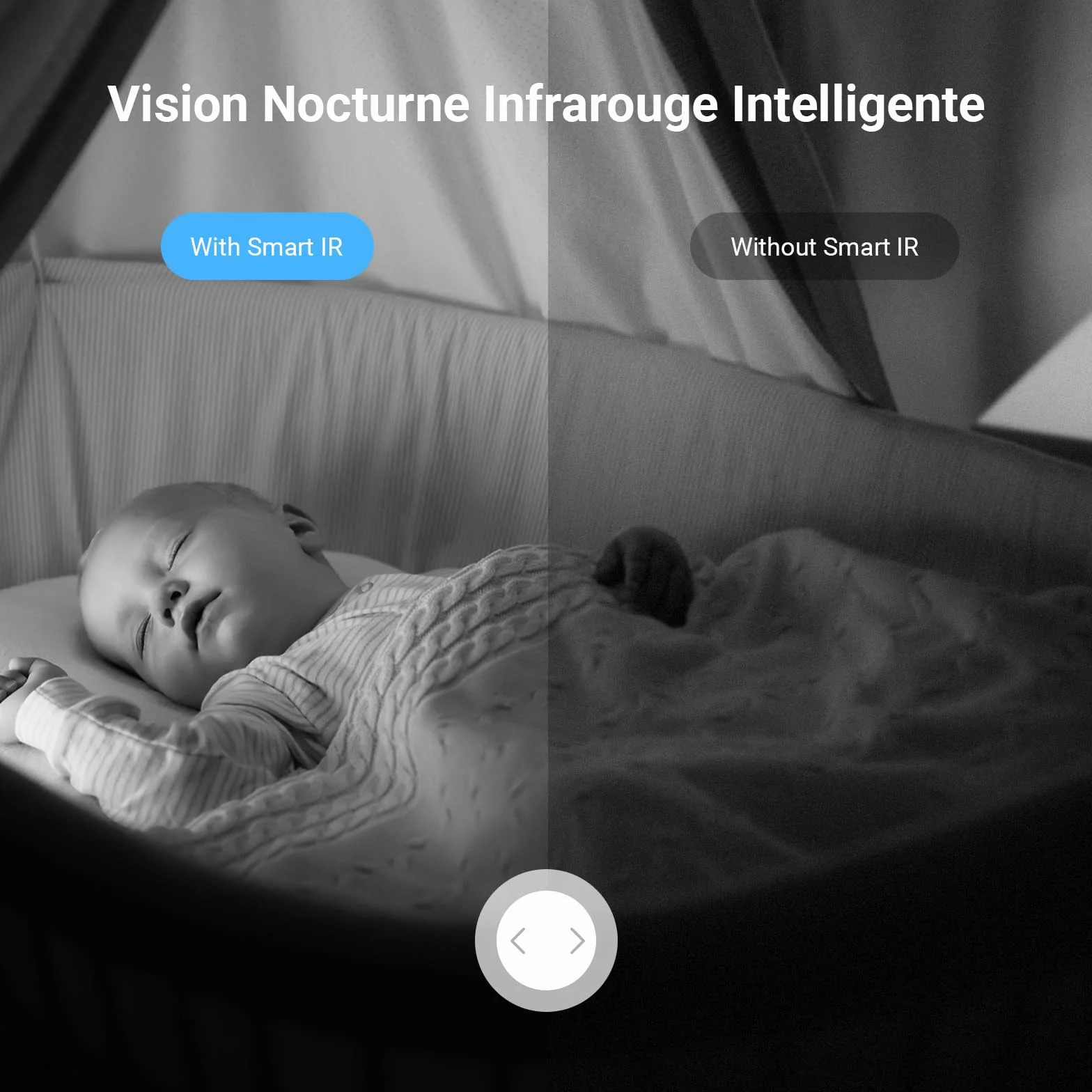 EZVIZ C6N Caméra Surveillance WiFi Intérieure 1080p, Pan/Tilt 360°, Vision Nocturne, Détection Mouvement