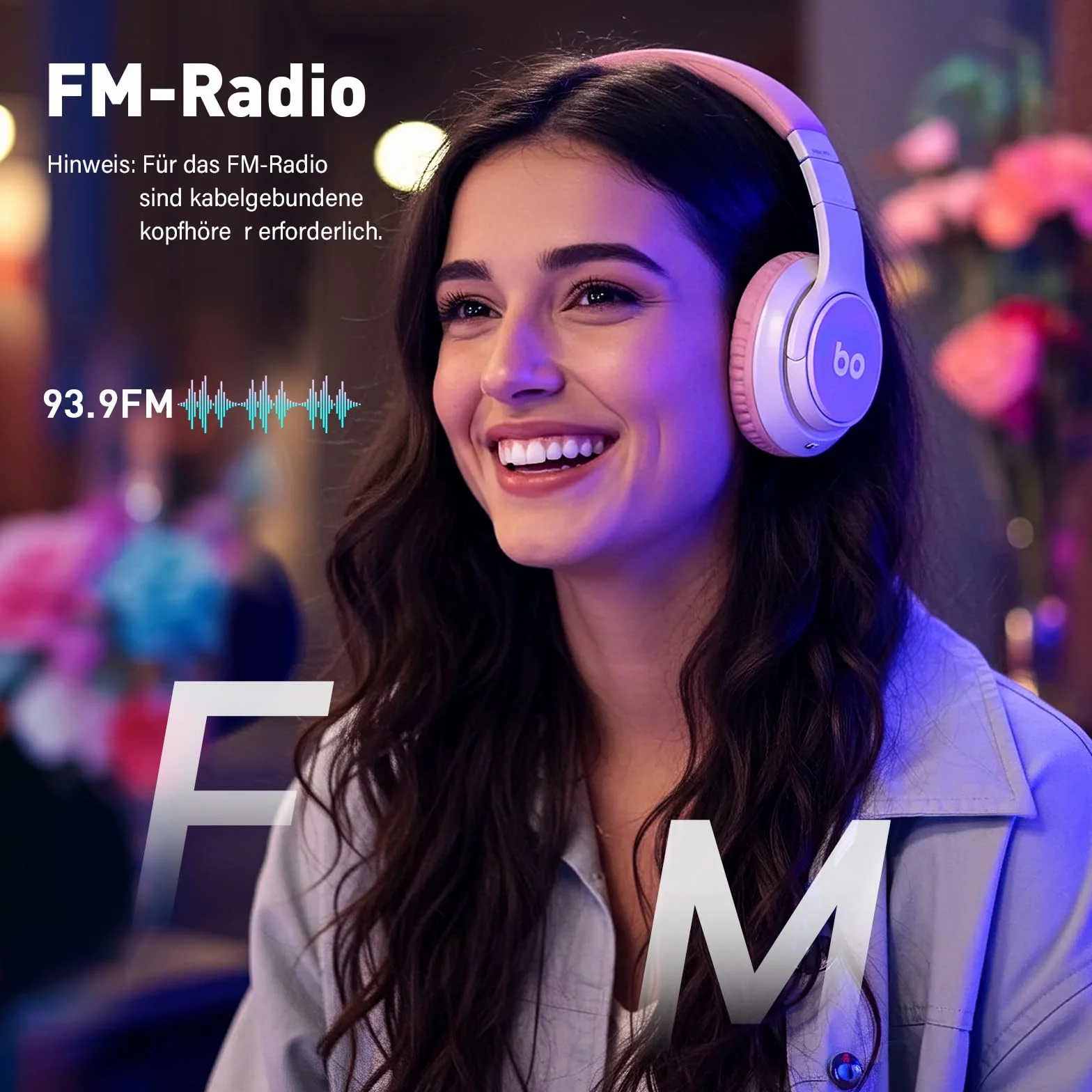 Lecteur MP3 Bluetooth 128 Go avec Radio FM, Enregistreur Vocal, Son HiFi, Blanc