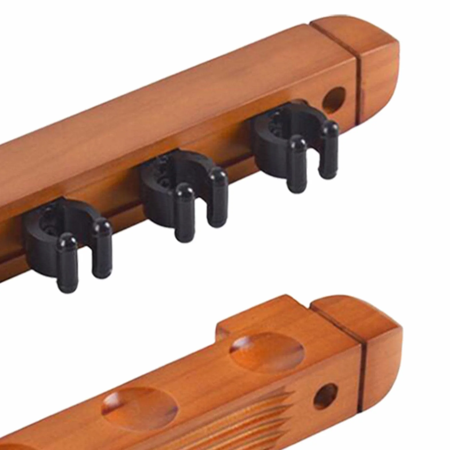 Rockible Porte-Queue de Billard Support Mural avec 4 Clips, Jaune