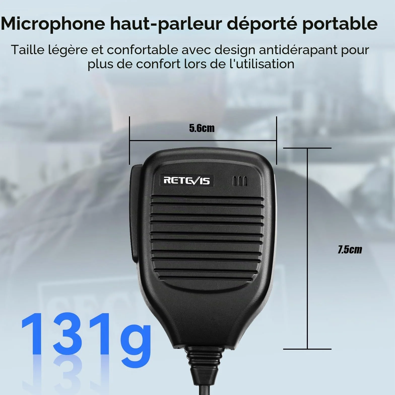 Retevis Talkie Walkie Micro 2 Broches Haut-Parleur Microphone Compatible avec Baofeng UV-5R BF-888S BF-88E RT24 RT27 H777 RT668 WOUXUN Kenwood TYT HYT Talkies Walkies pour la Chasse et Le Tir (2 Pcs)