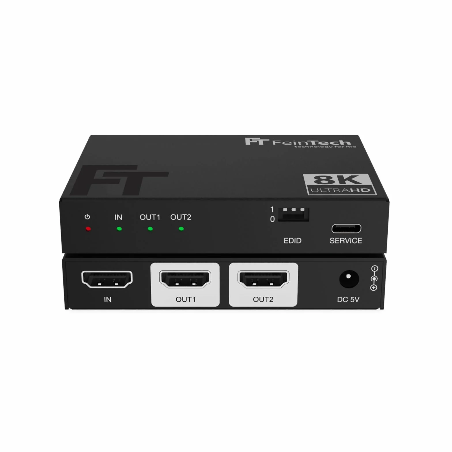 FeinTech Splitter HDMI 2.1 4K 120Hz 8K Downscaler SP210 1 in 2 Out
