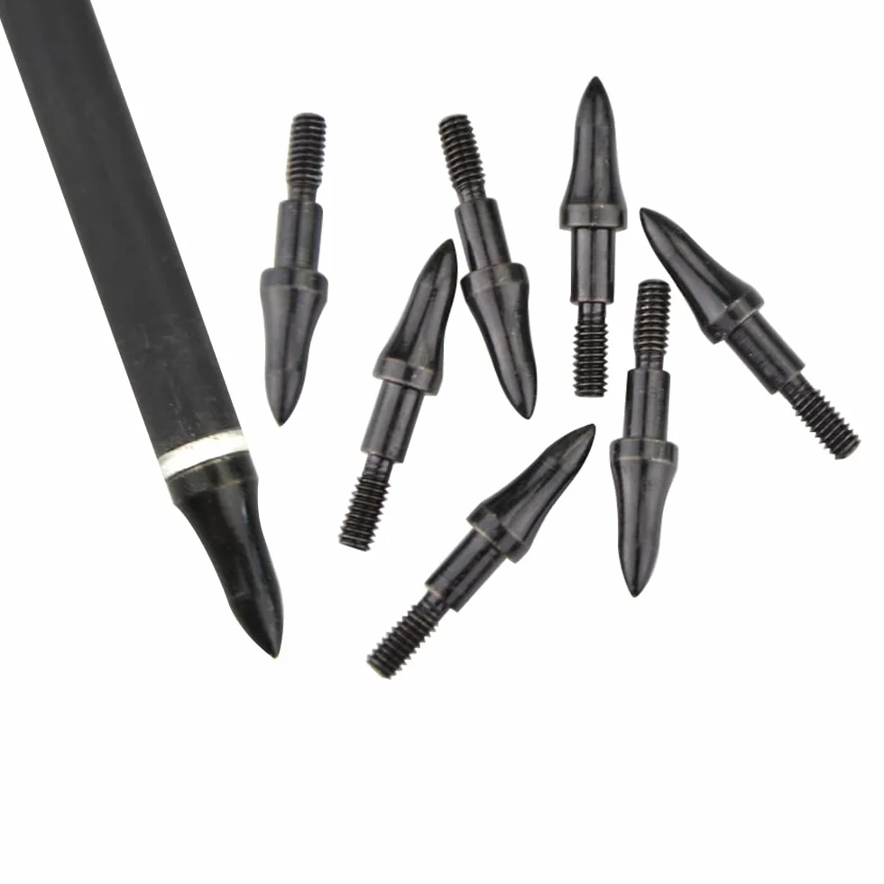 Pointes de tir à l'arc 75/100 Grain Field Points filetées pour Chasse Recurve Arc à poulies