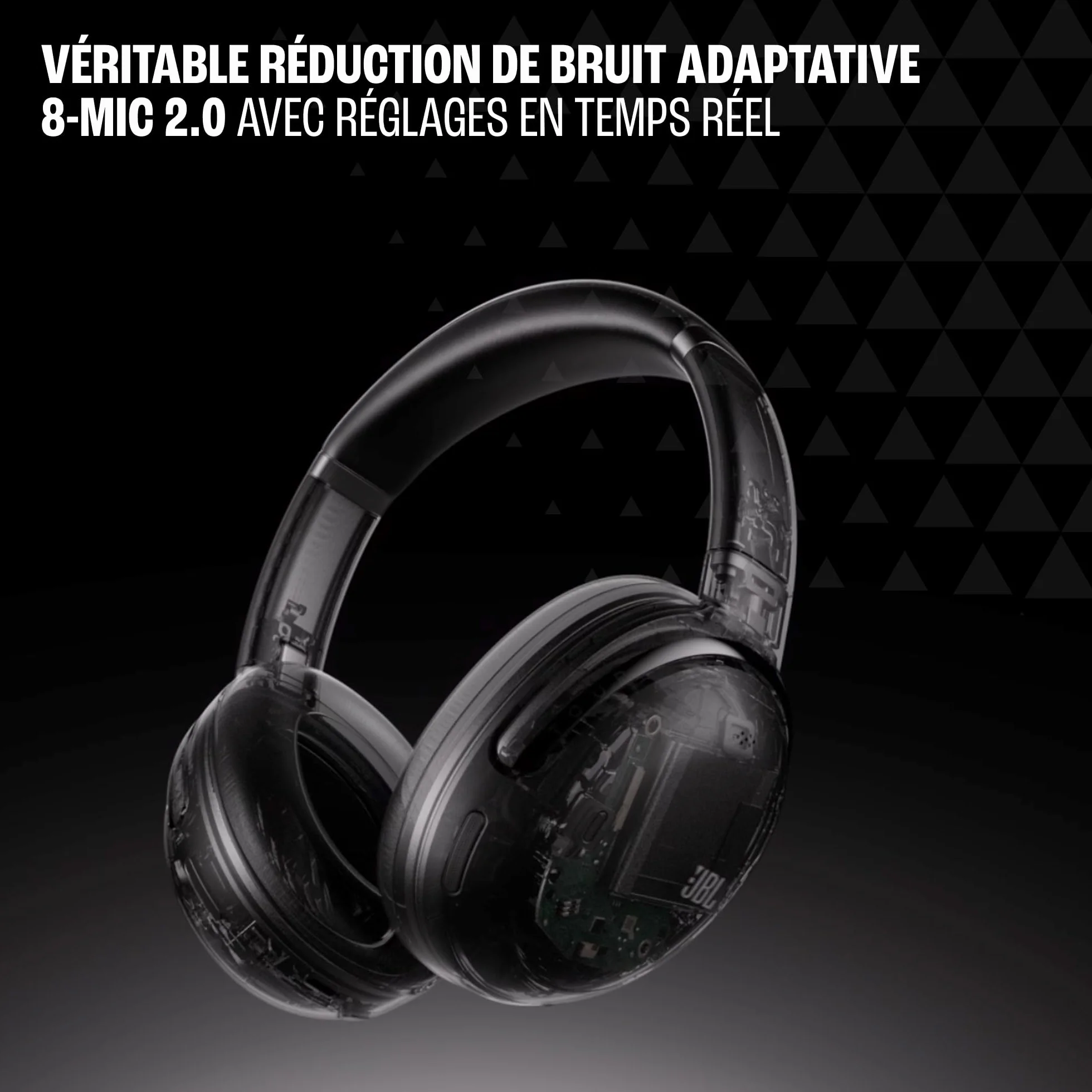 JBL Tour One M3, Casque Bluetooth sans Fil Supra-auriculaire, réduction adaptative du Bruit, 70 h d’autonomie, Confort Optimal, Son JBL Spatial 360, Suivi des mouvements, Compatible USB-C, Noir