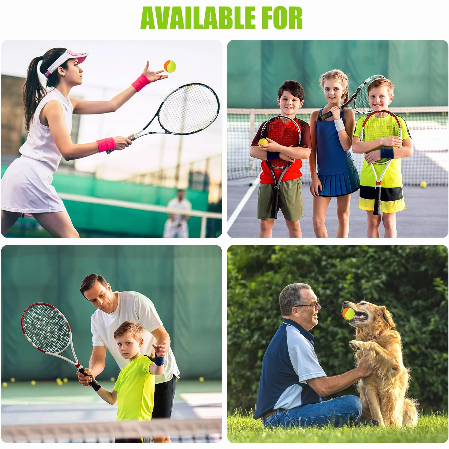 BORDEAG Lot de 15 balles de tennis pour enfants, étape 3 durable, débutants, cours de tennis, machines à balle, petits terrains
