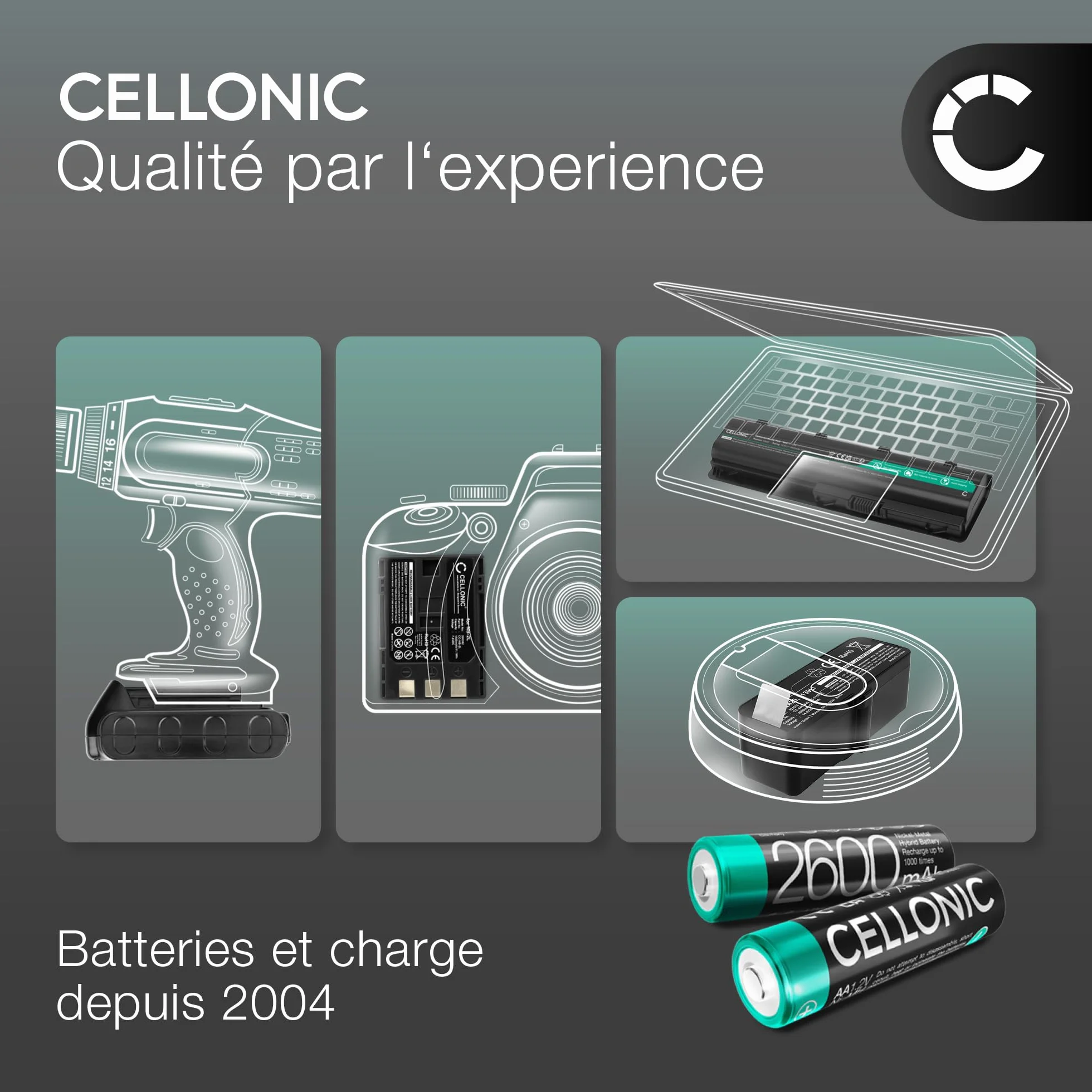 CELLONIC 1x Batterie pour Éclairage/Lampe de Poche Compatible avec SCANGRIP Nova 4K, Nova 3K, 03.5349 - (5200mAh, 11.1V)