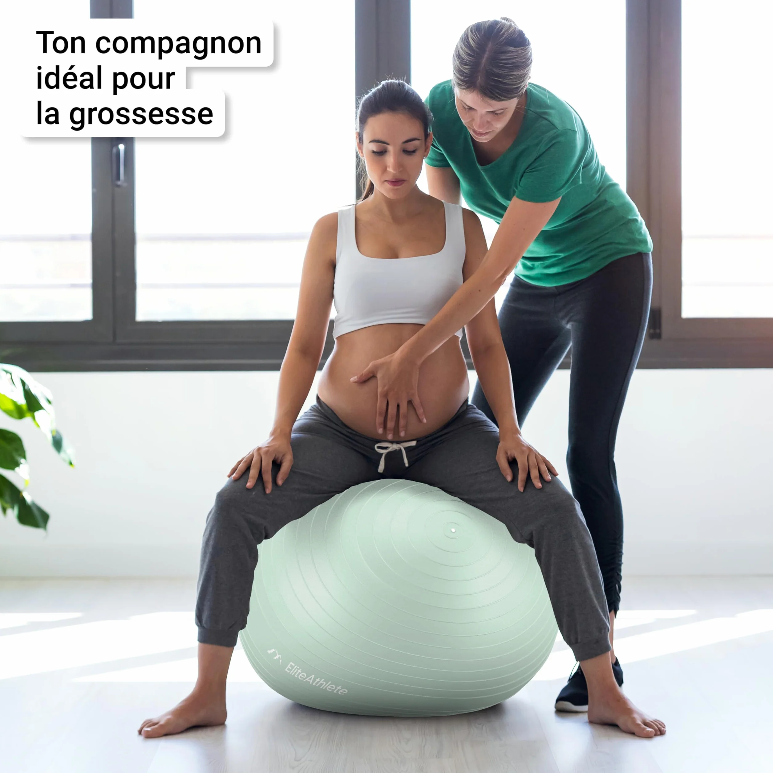 EliteAthlete Ballon Gym anti-burst Fitness Pilates Yoga Grossesse pompe